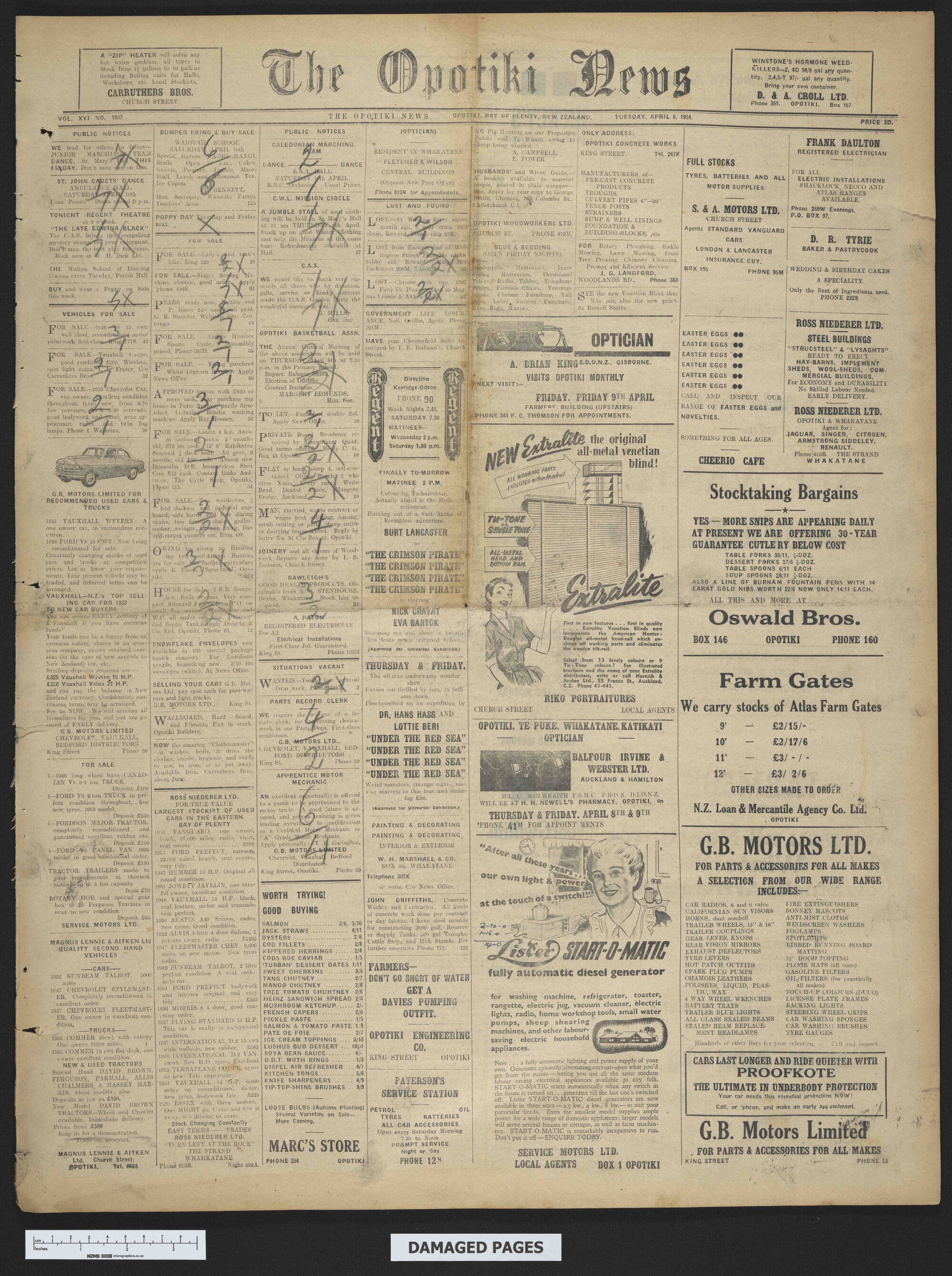 1954-04-06 Opotiki News