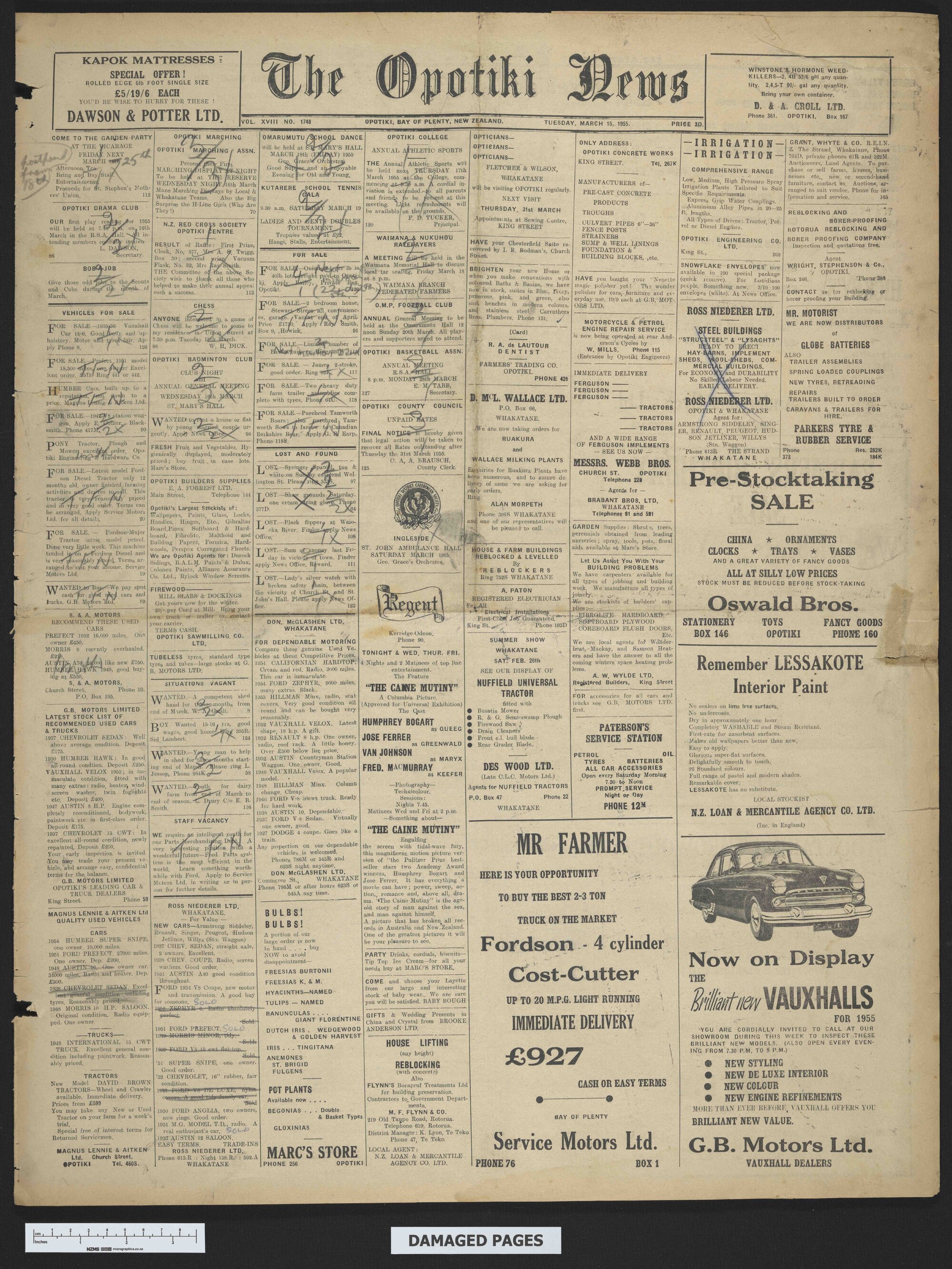 1955-03-15 Opotiki News