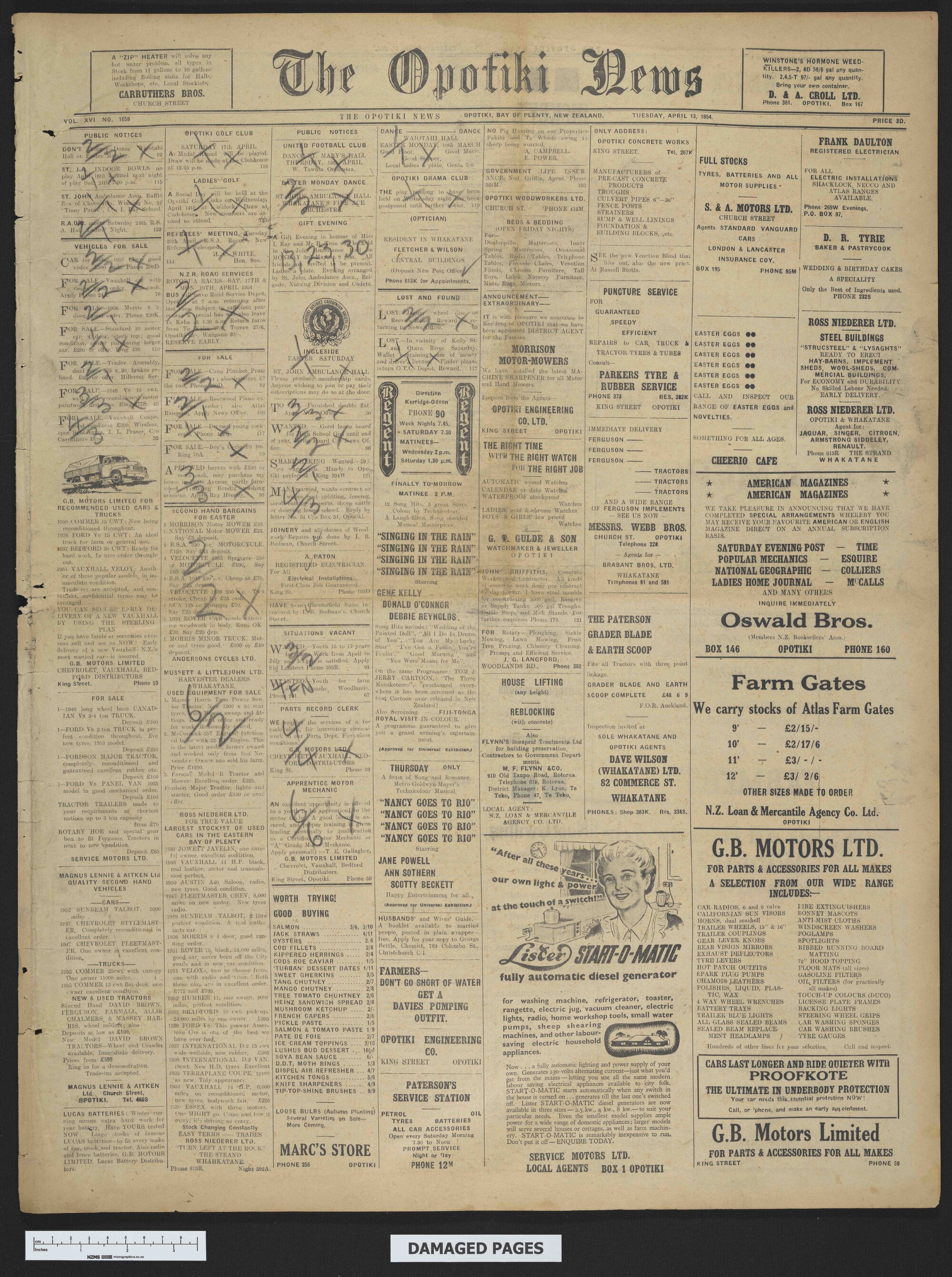 1954-04-13 Opotiki News