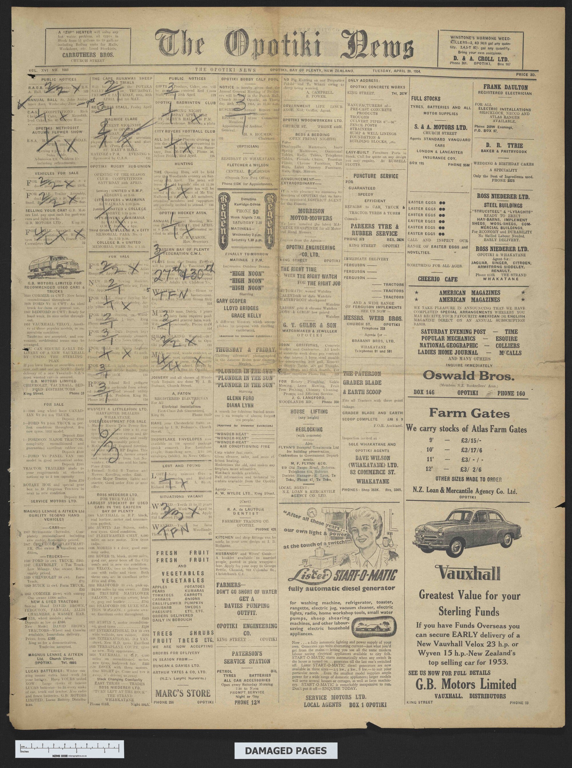 1954-04-20 Opotiki News