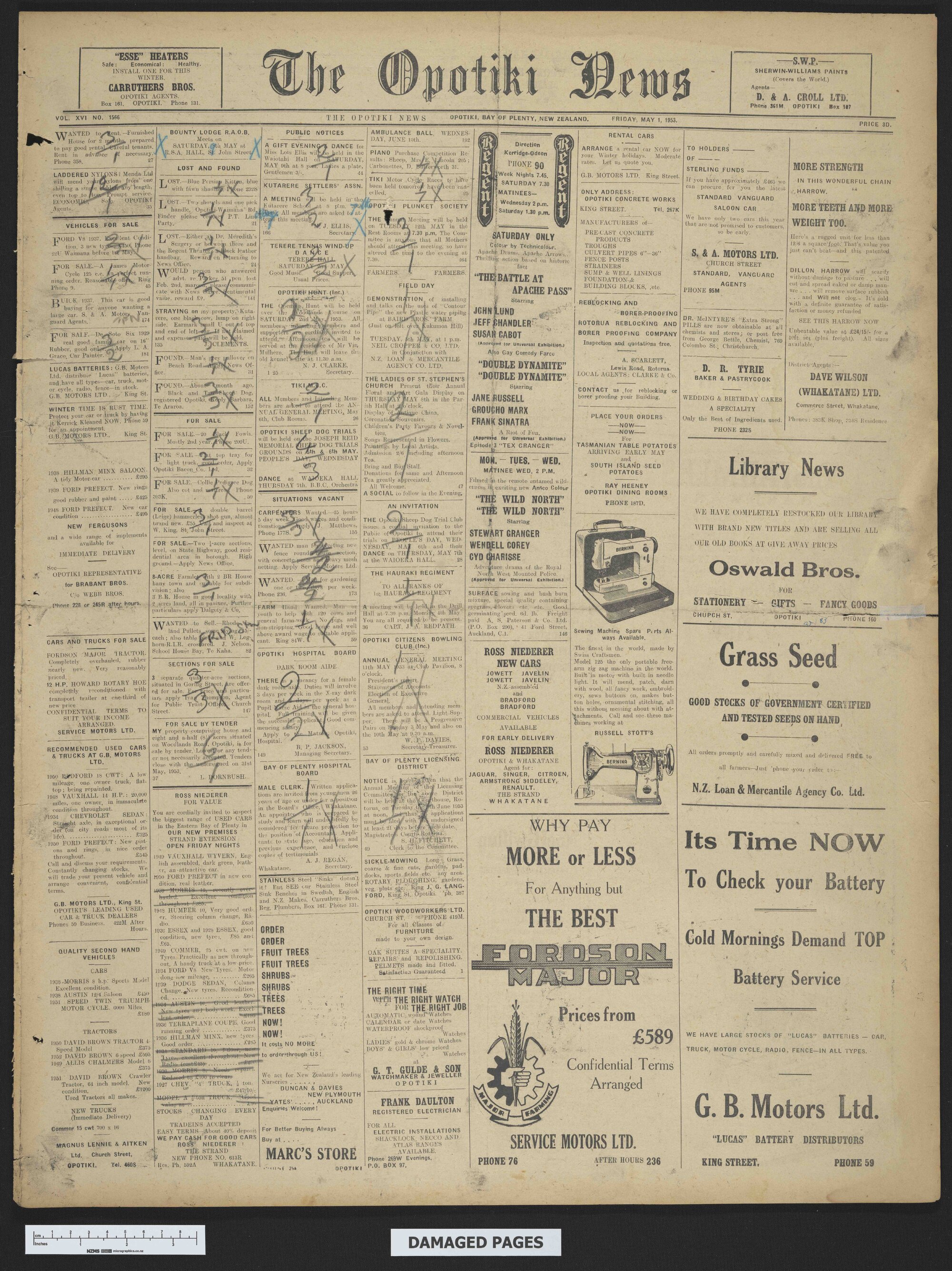 1953-05-01 Opotiki News