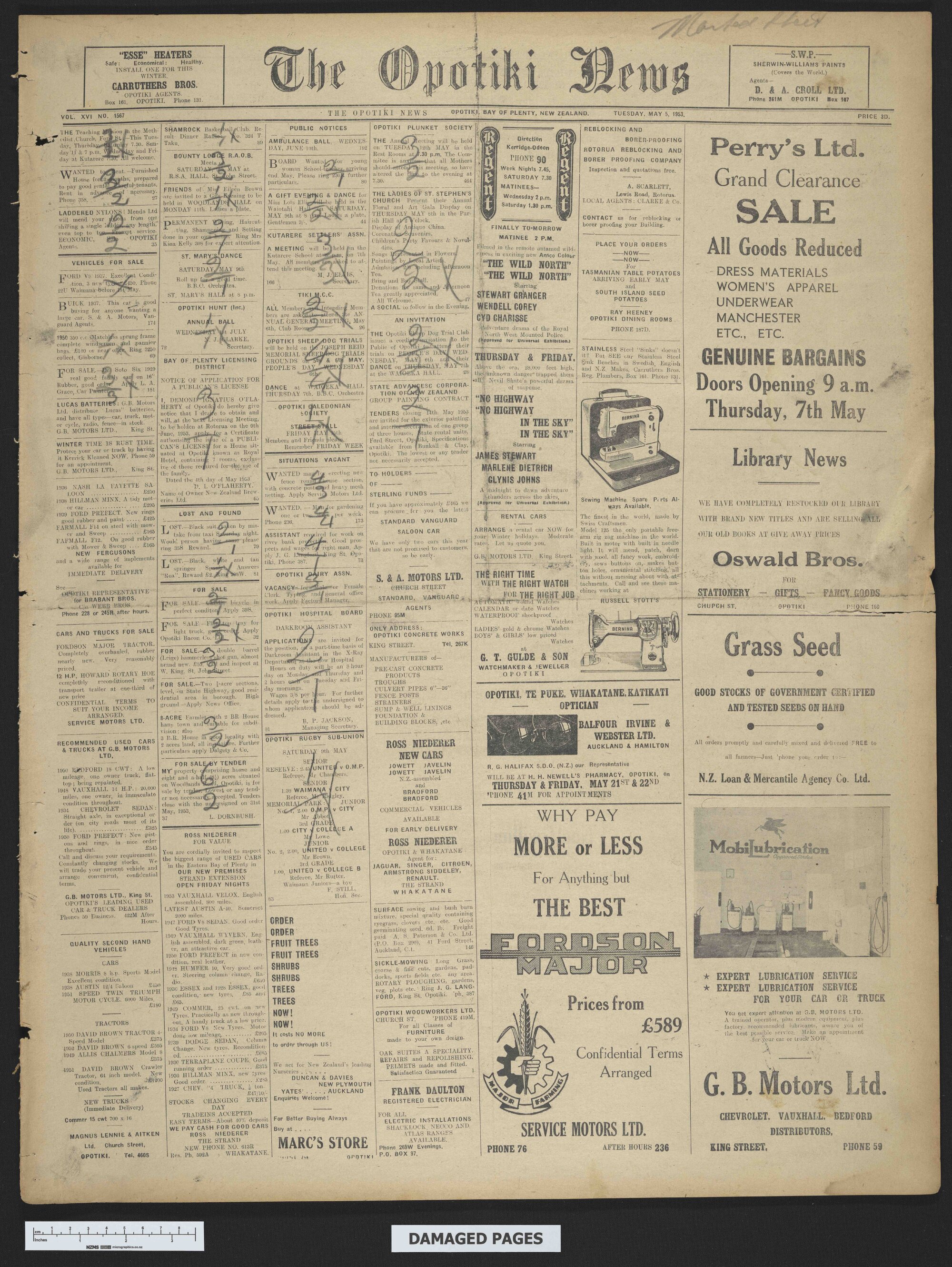 1953-05-05 Opotiki News