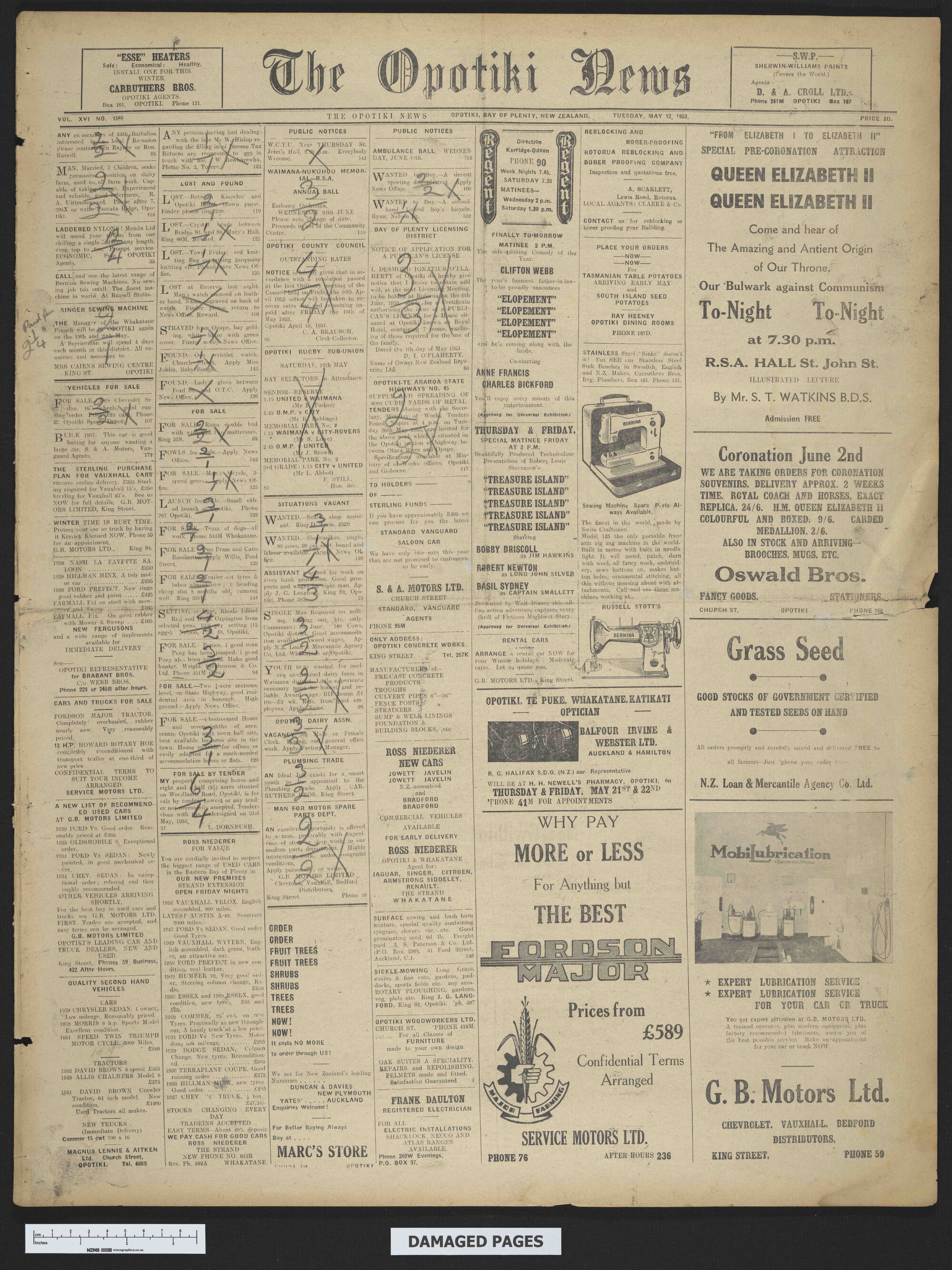 1953-05-12 Opotiki News