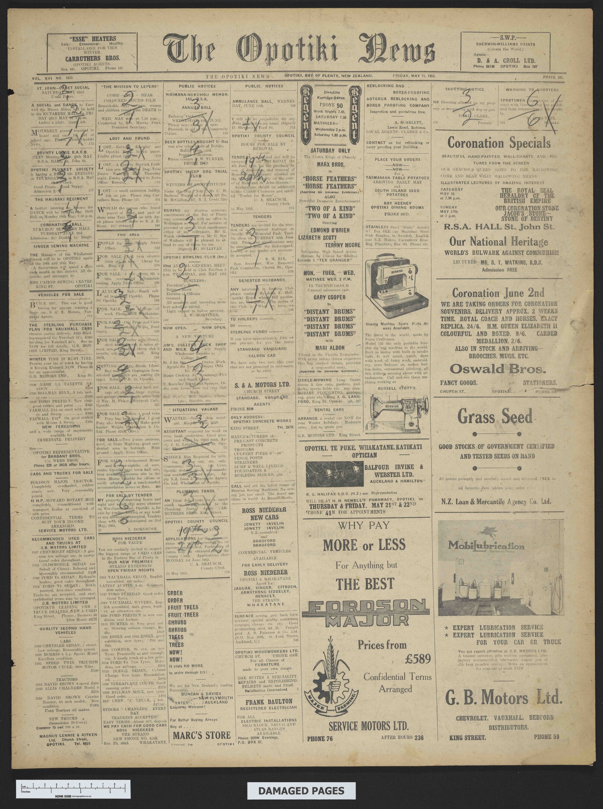 1953-05-15 Opotiki News