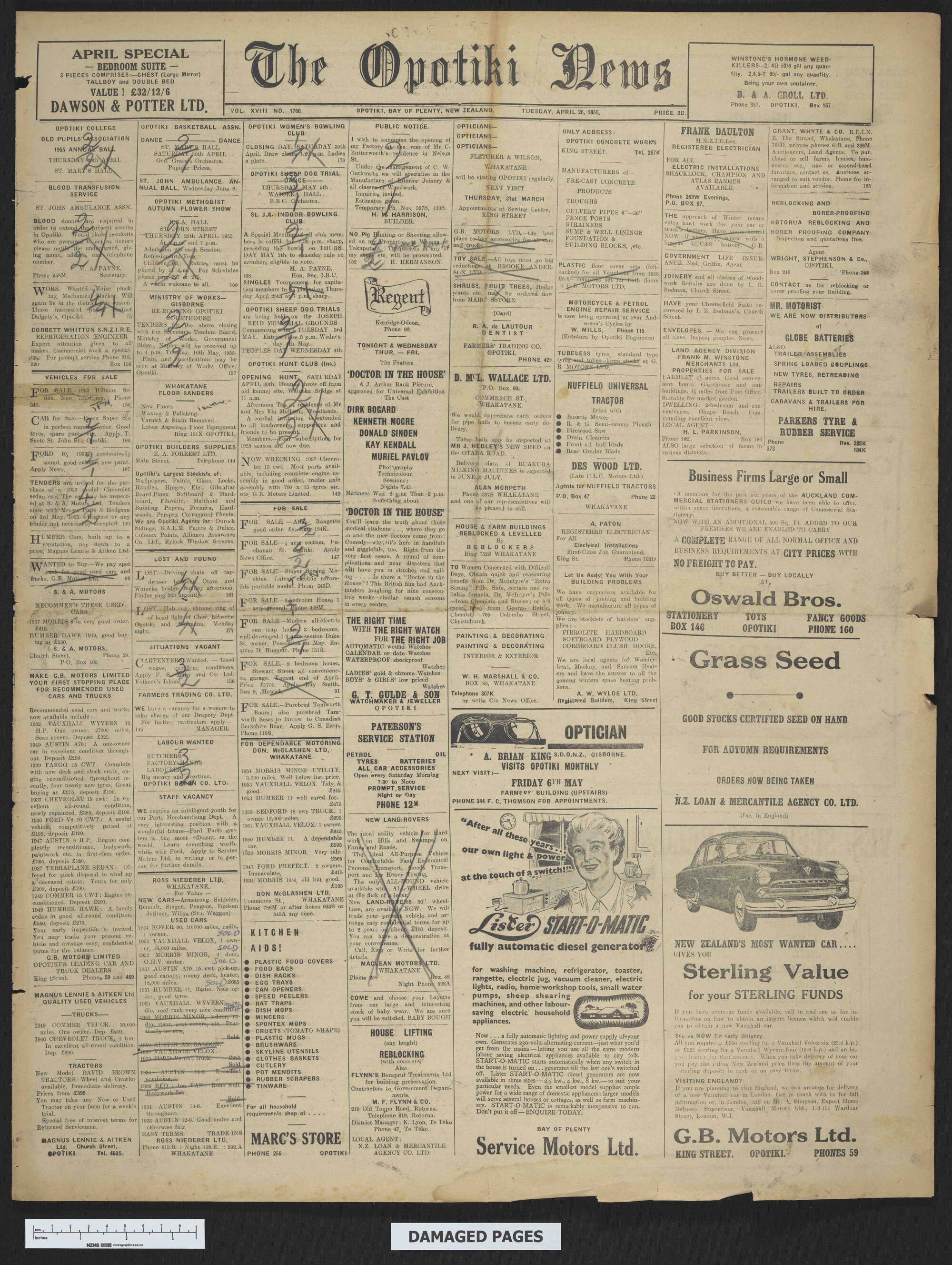 1955-04-26 Opotiki News