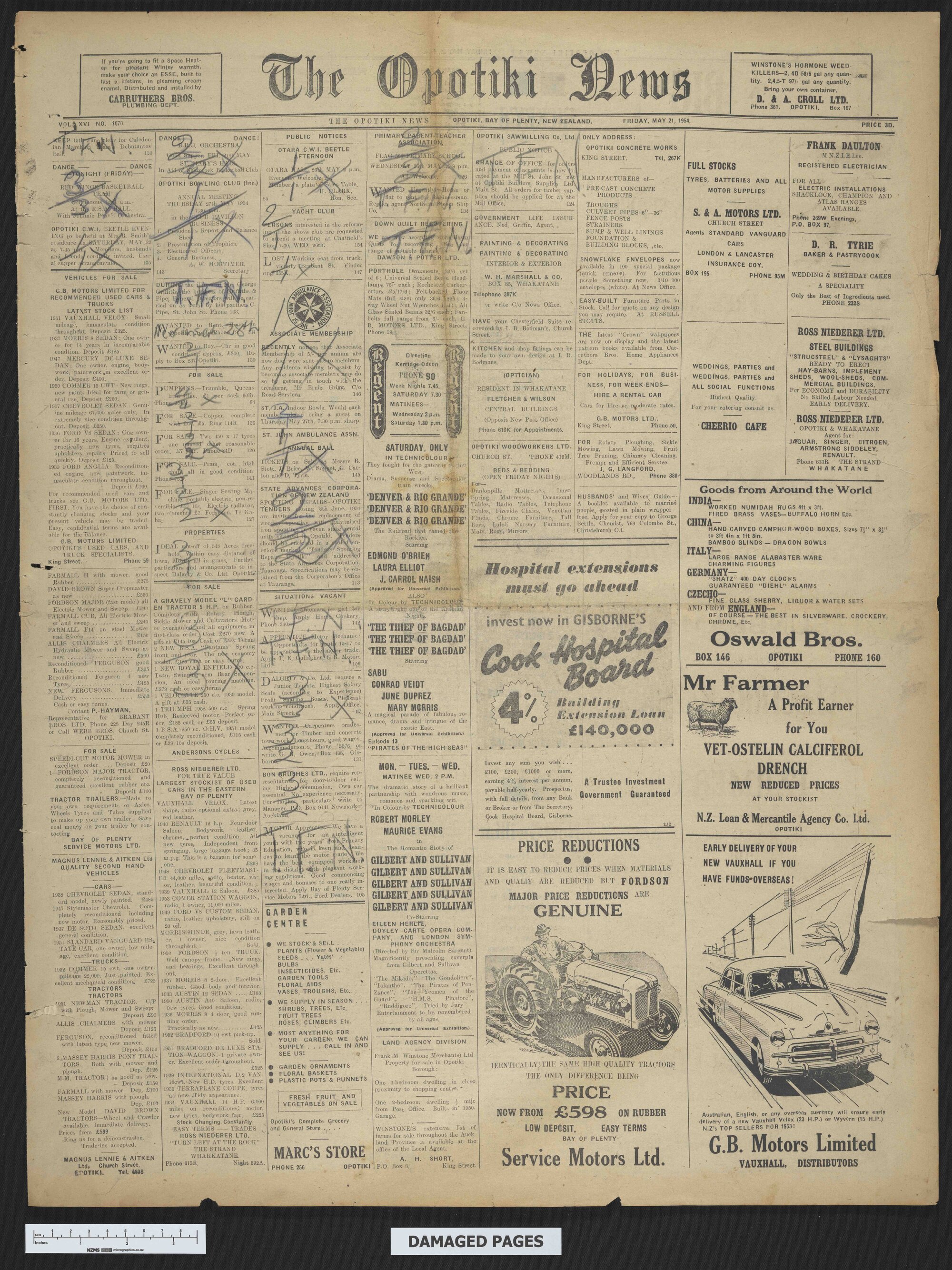 1954-05-21 Opotiki News