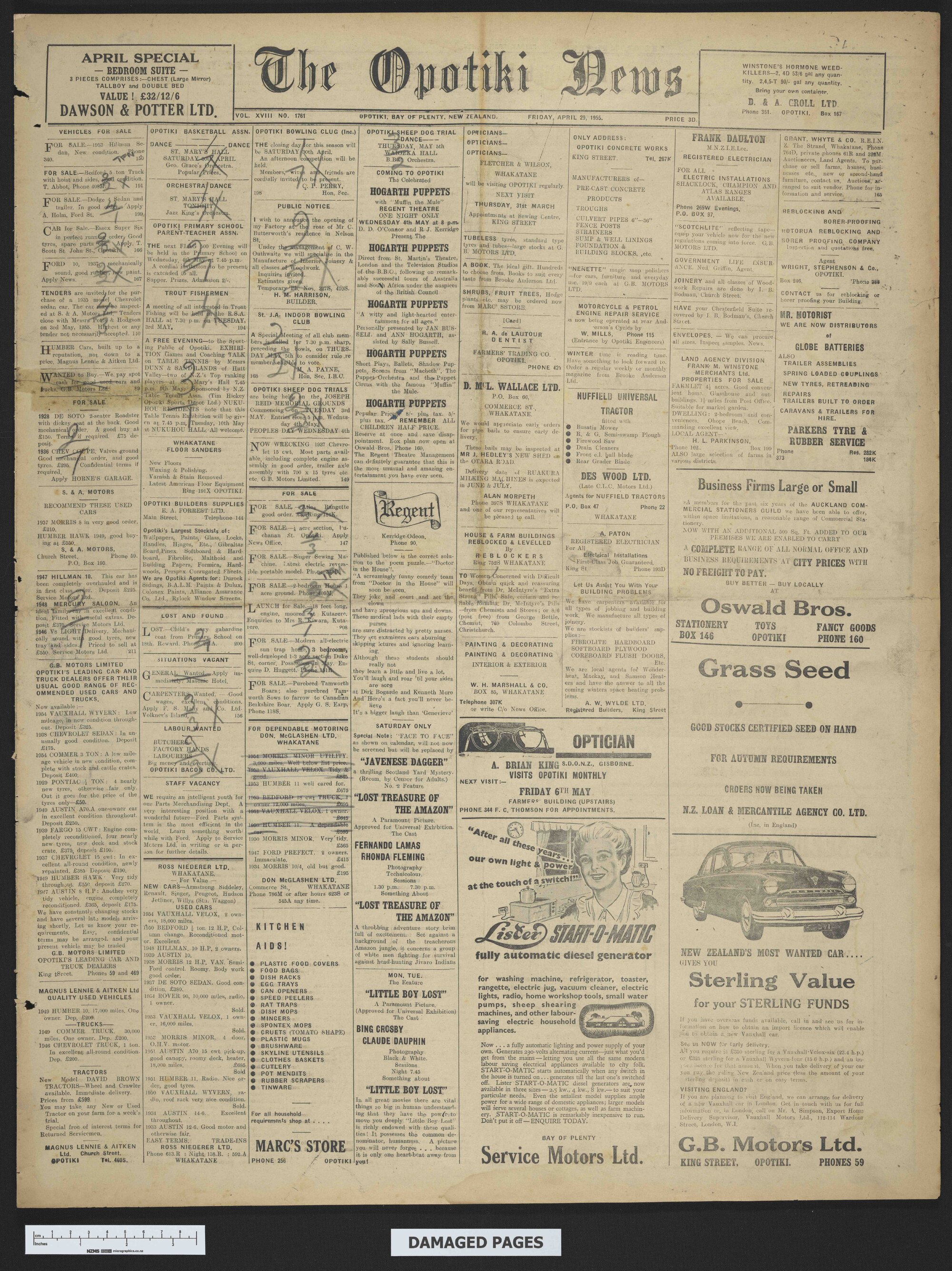 1955-04-29 Opotiki News