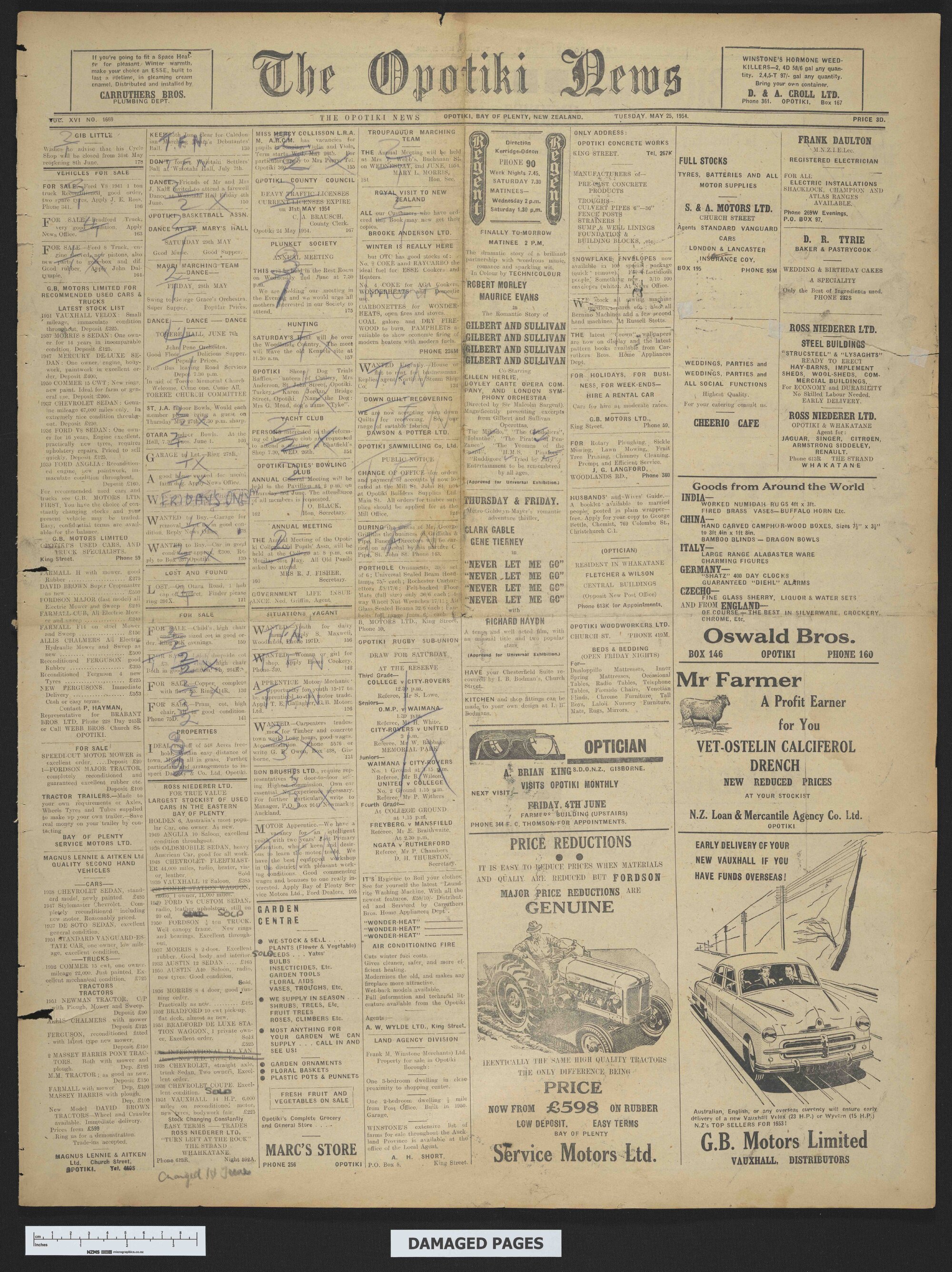 1954-05-25 Opotiki News