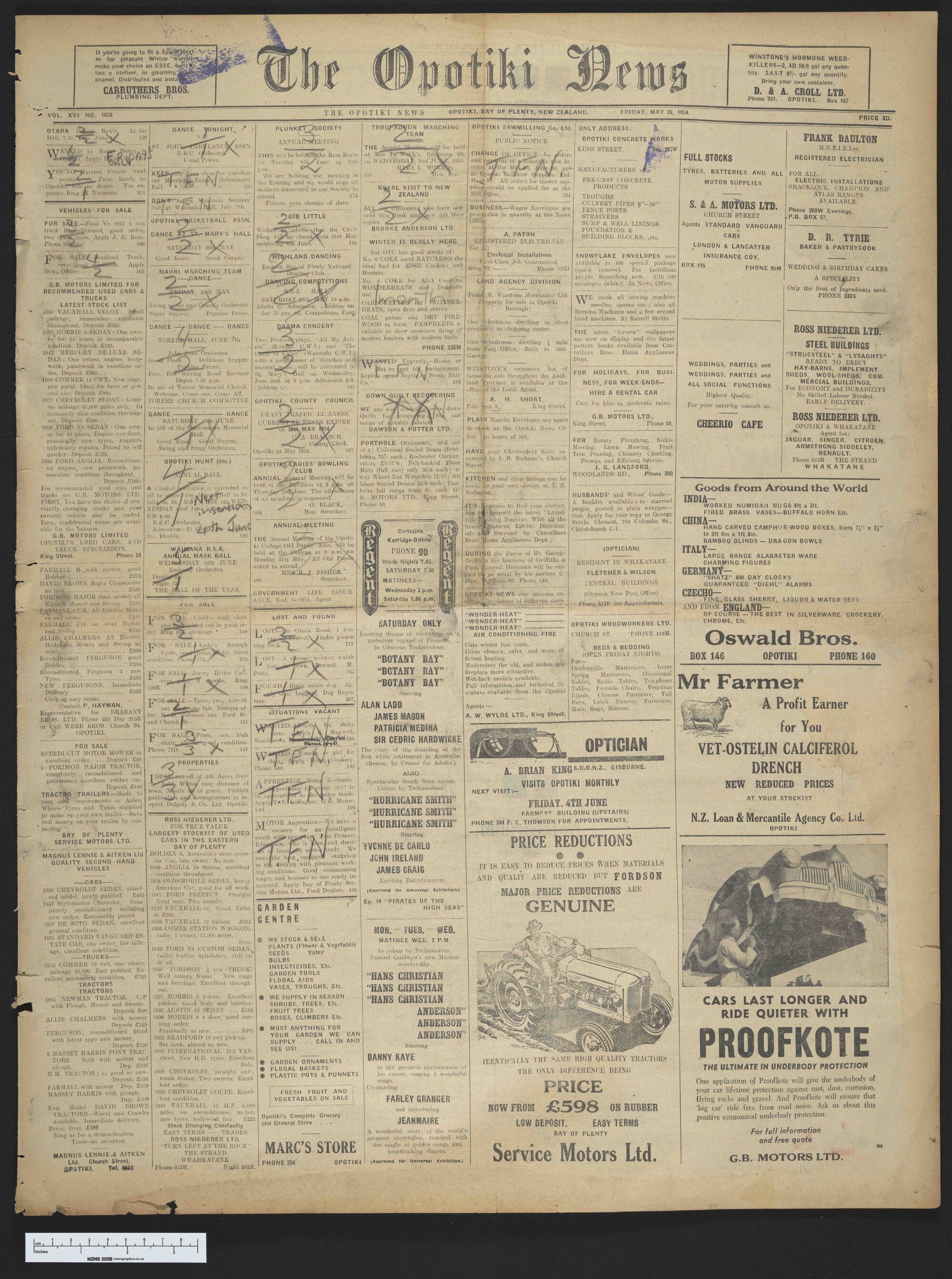 1954-05-28 Opotiki News