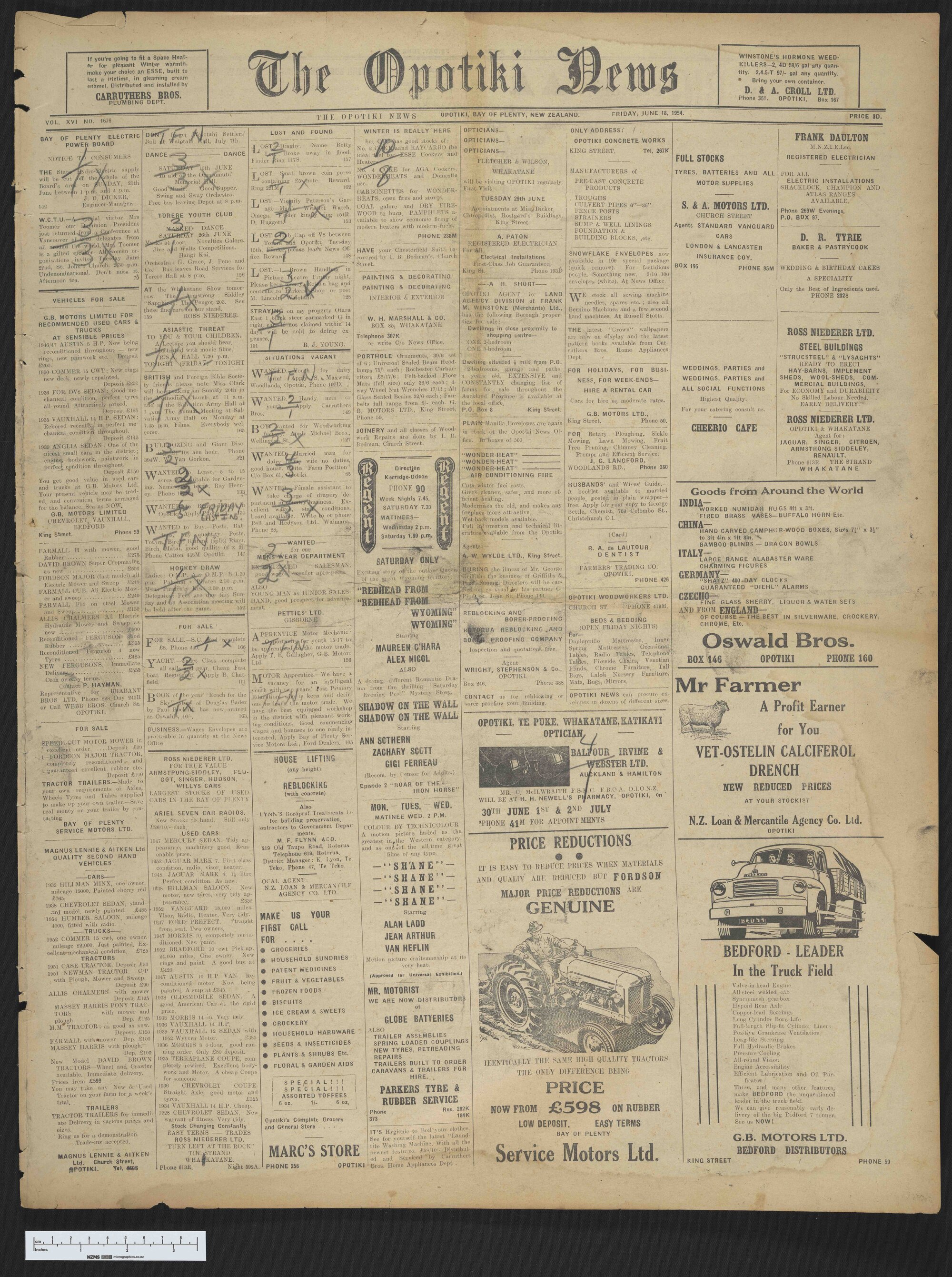 1954-06-18 Opotiki News