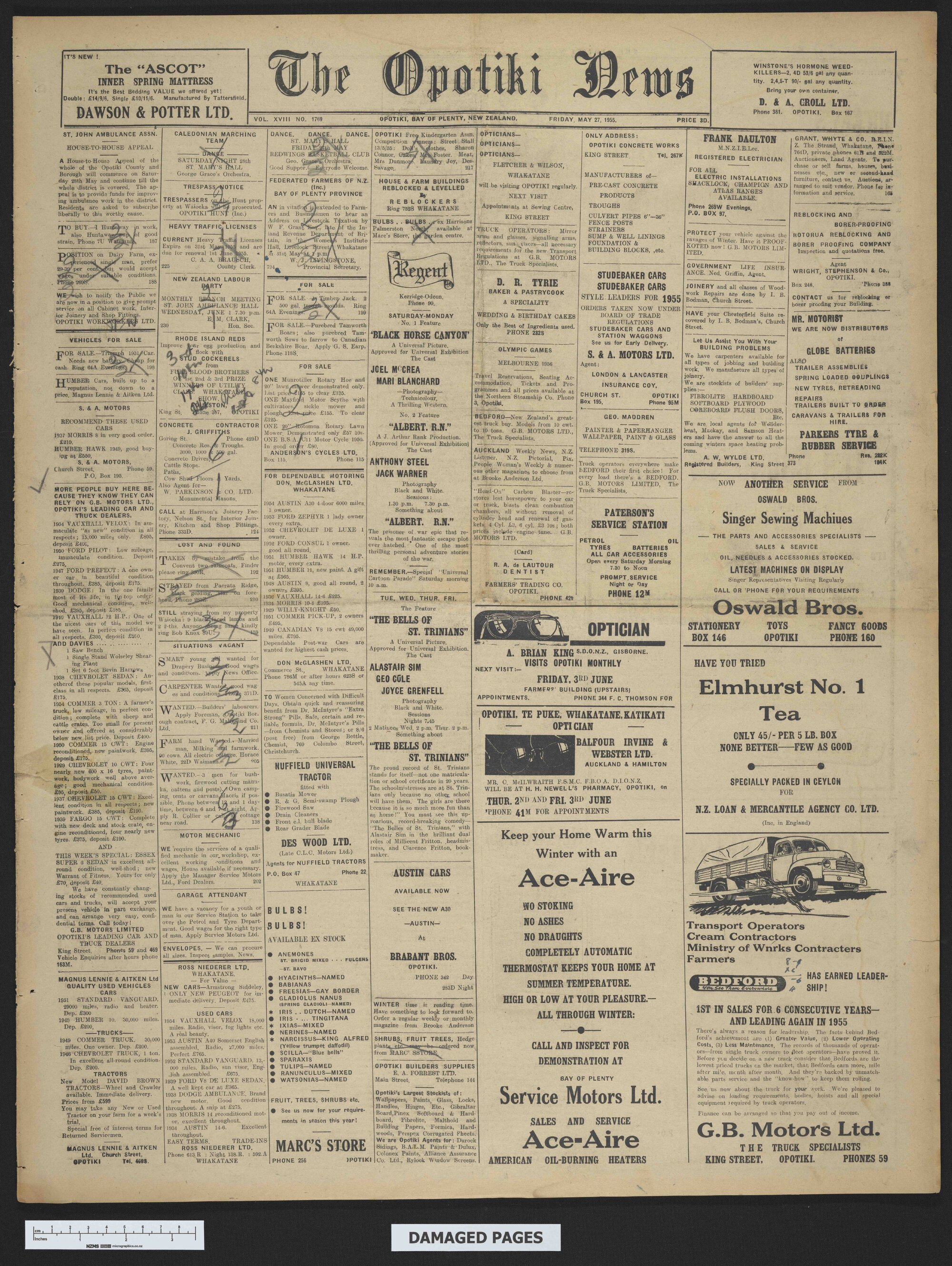 1955-05-27 Opotiki News