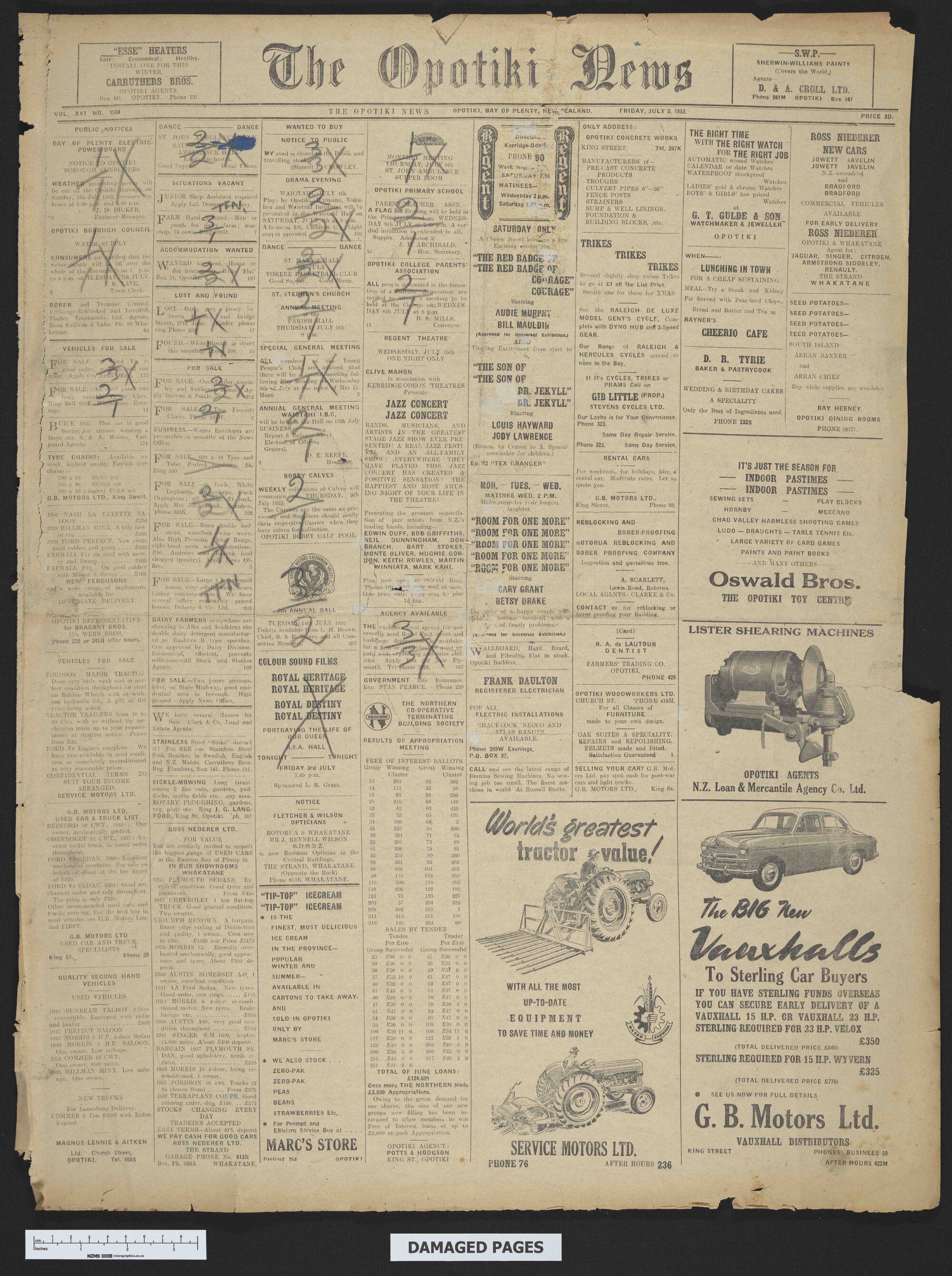 1953-07-03 Opotiki News