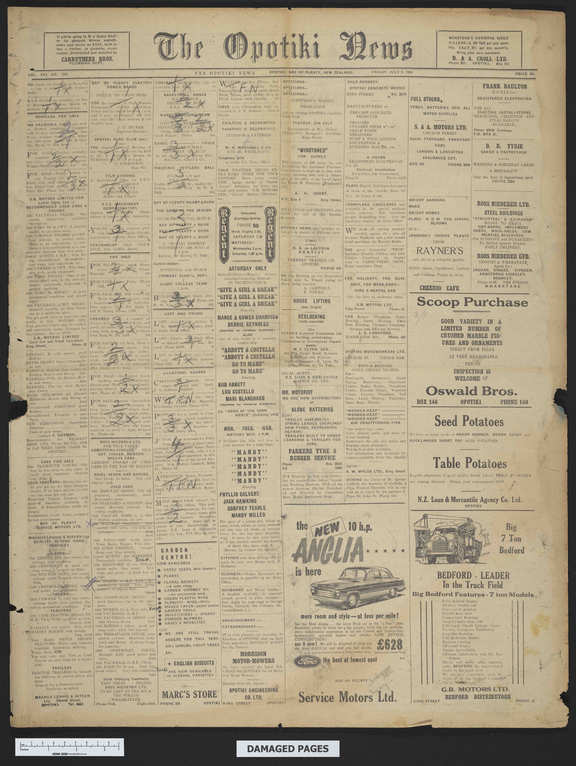 1954-07-02 Opotiki News