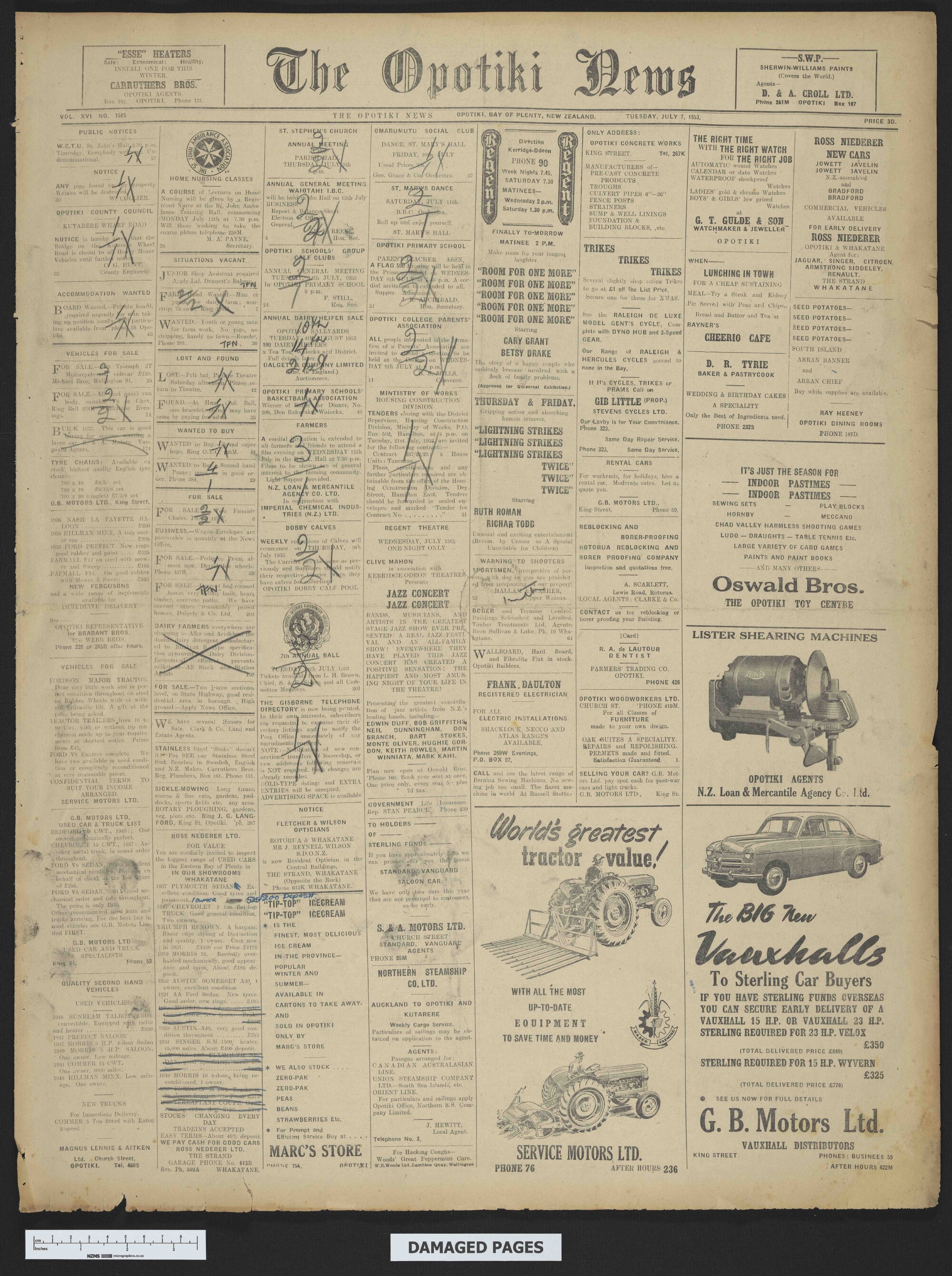 1953-07-07 Opotiki News