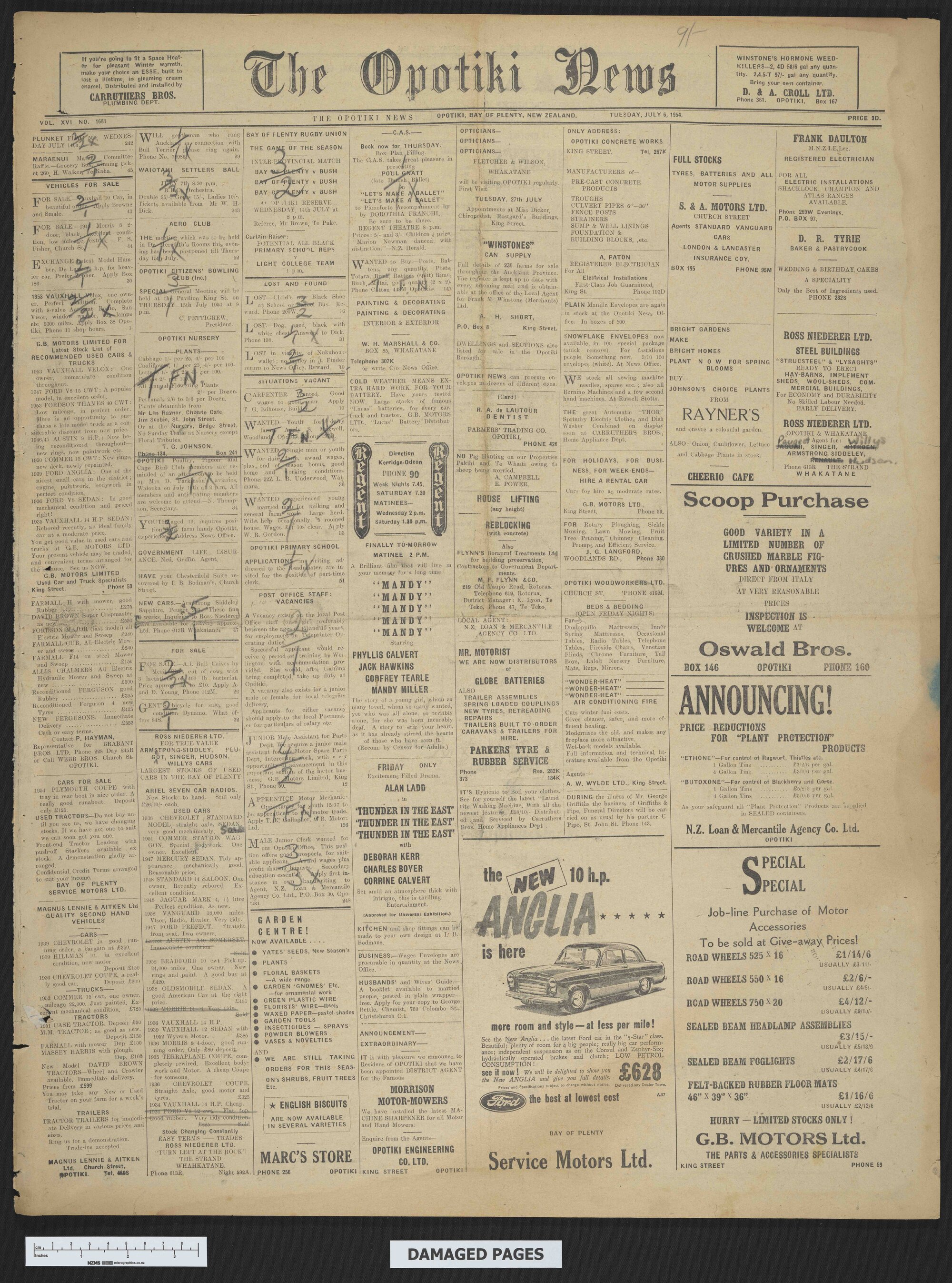 1954-07-06 Opotiki News