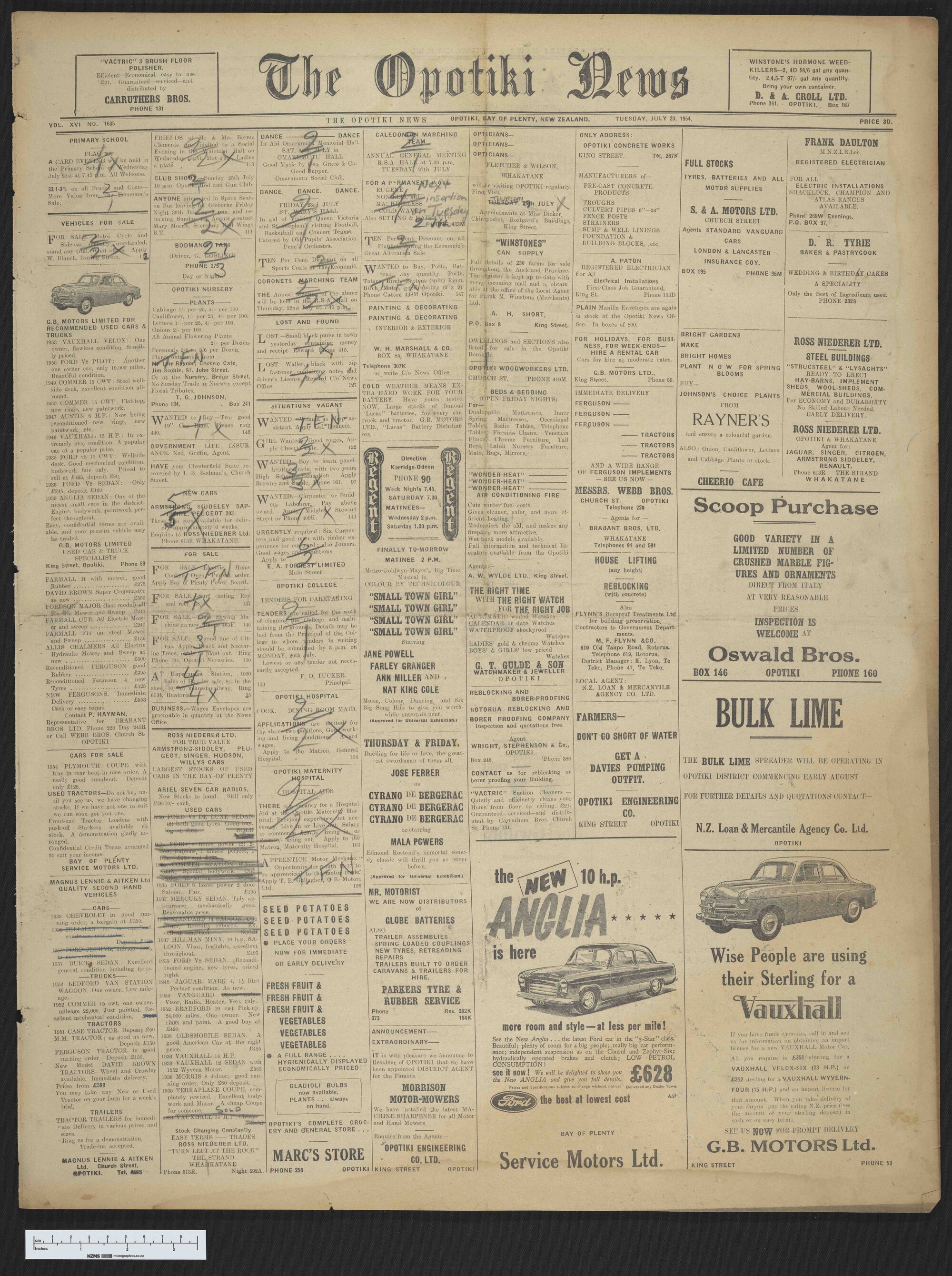 1954-07-20 Opotiki News