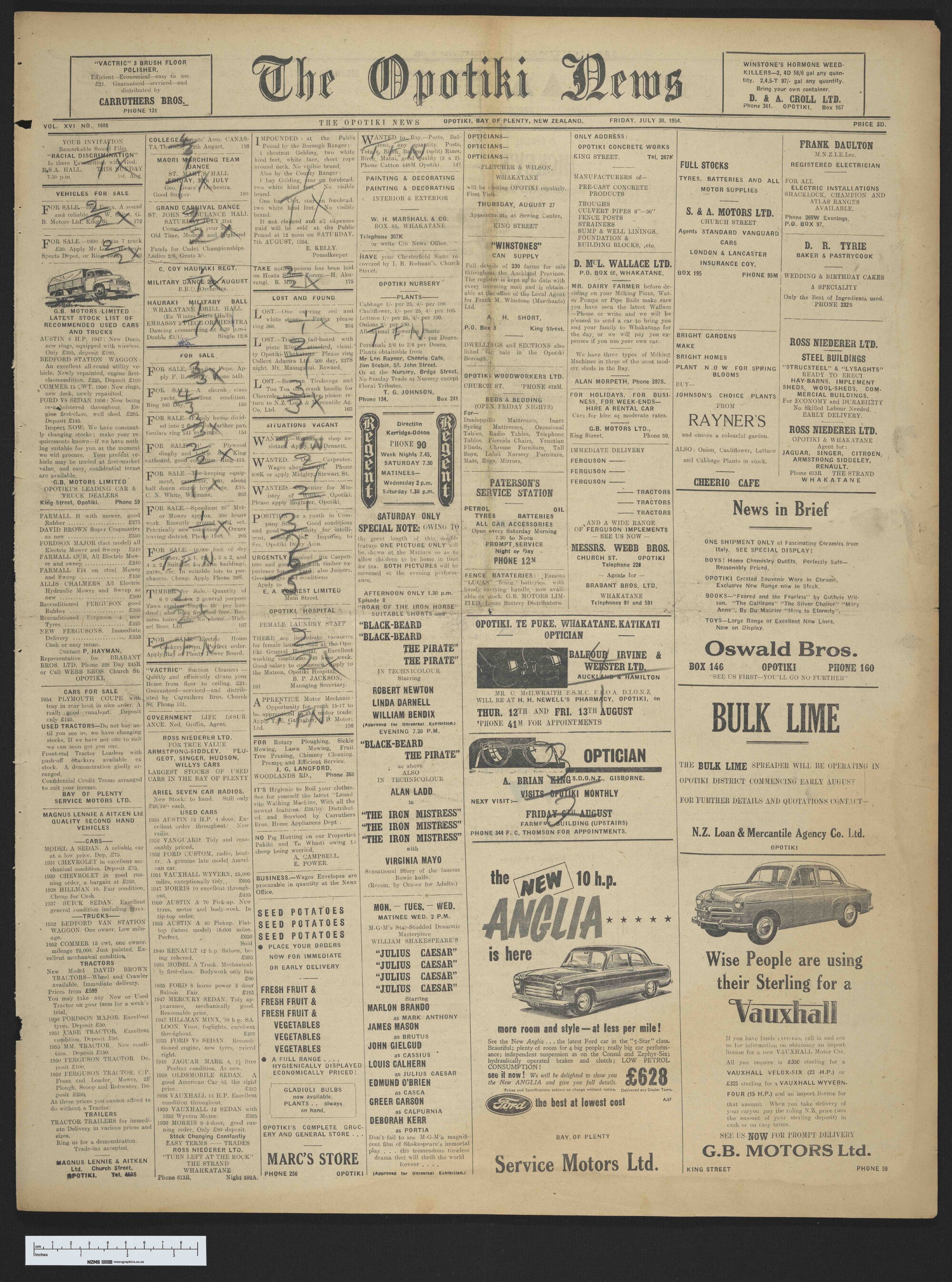 1954-07-30 Opotiki News