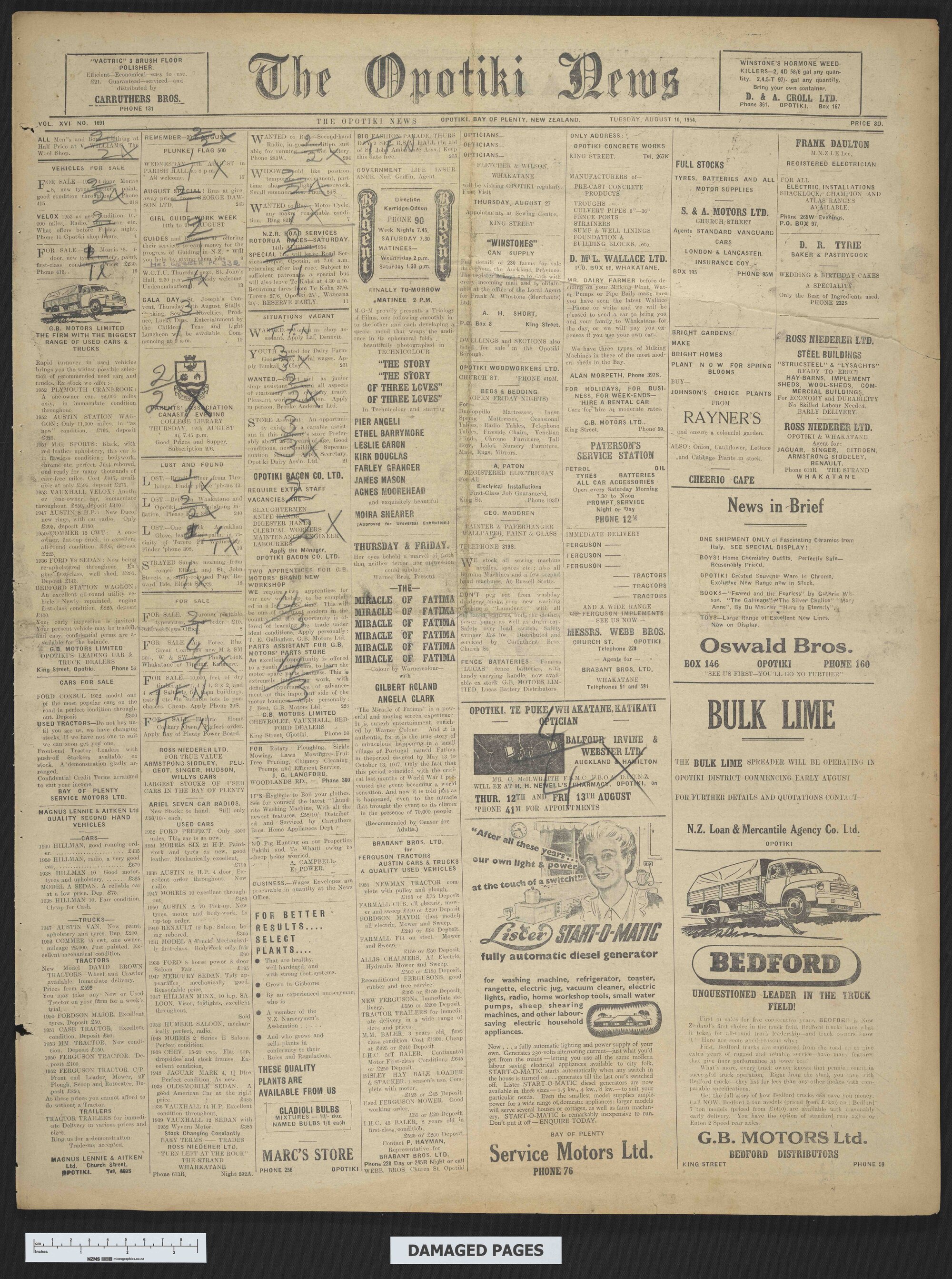 1954-08-10 Opotiki News