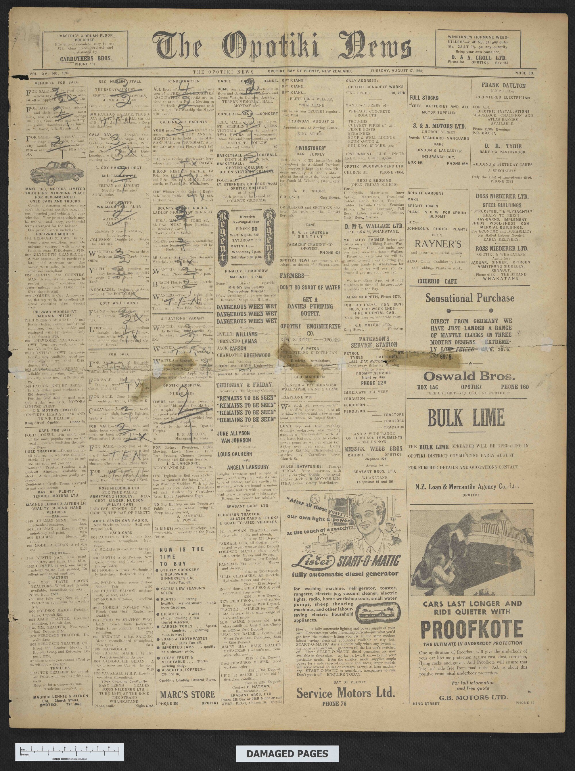 1954-08-17 Opotiki News