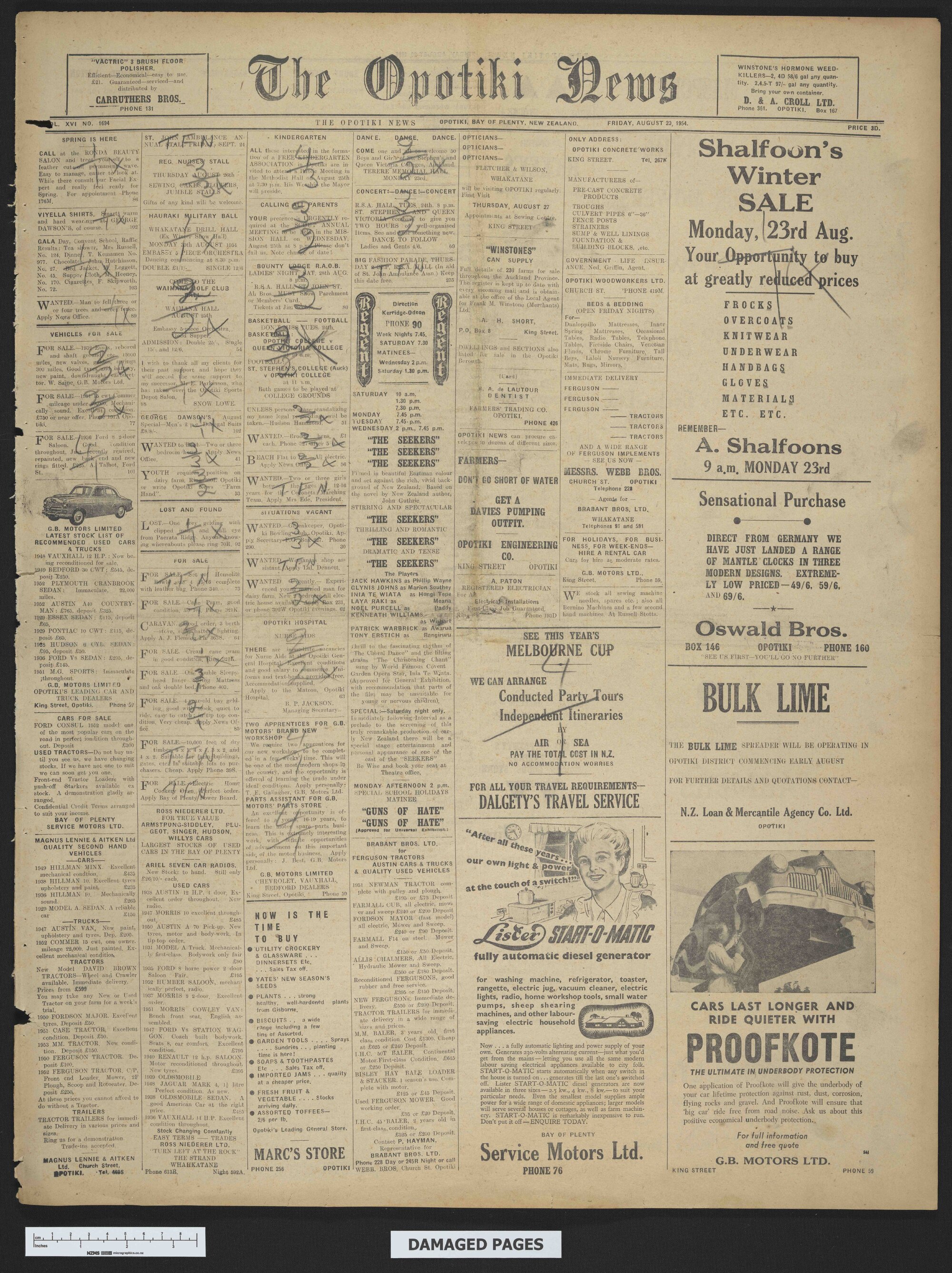 1954-08-20 Opotiki News