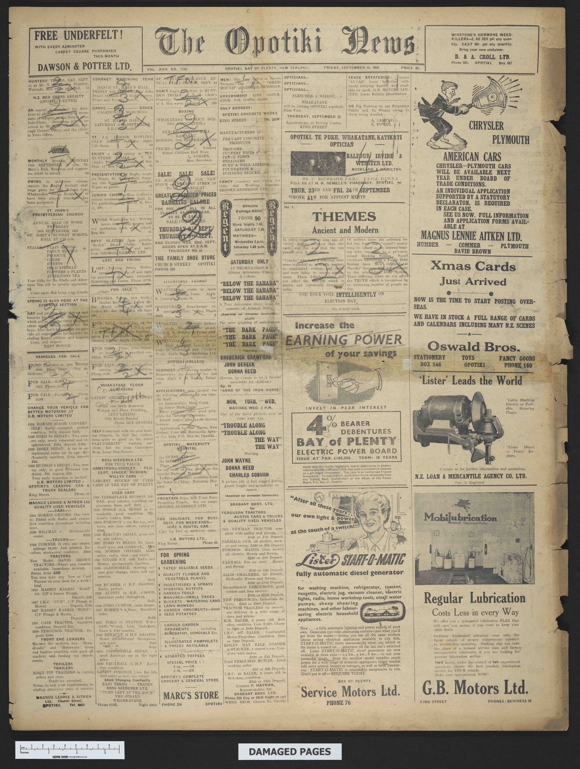 1954-09-10 Opotiki News