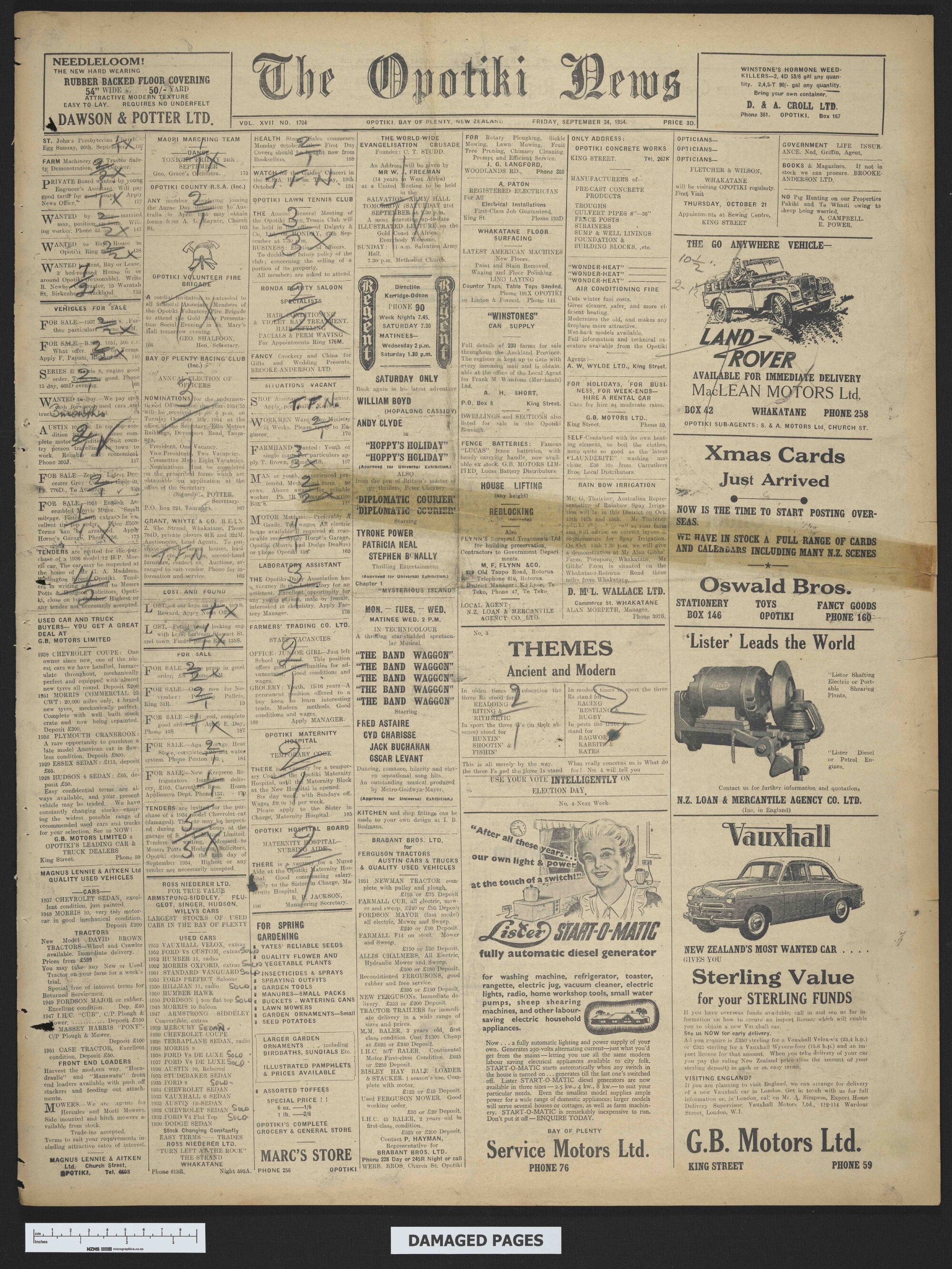 1954-09-24 Opotiki News