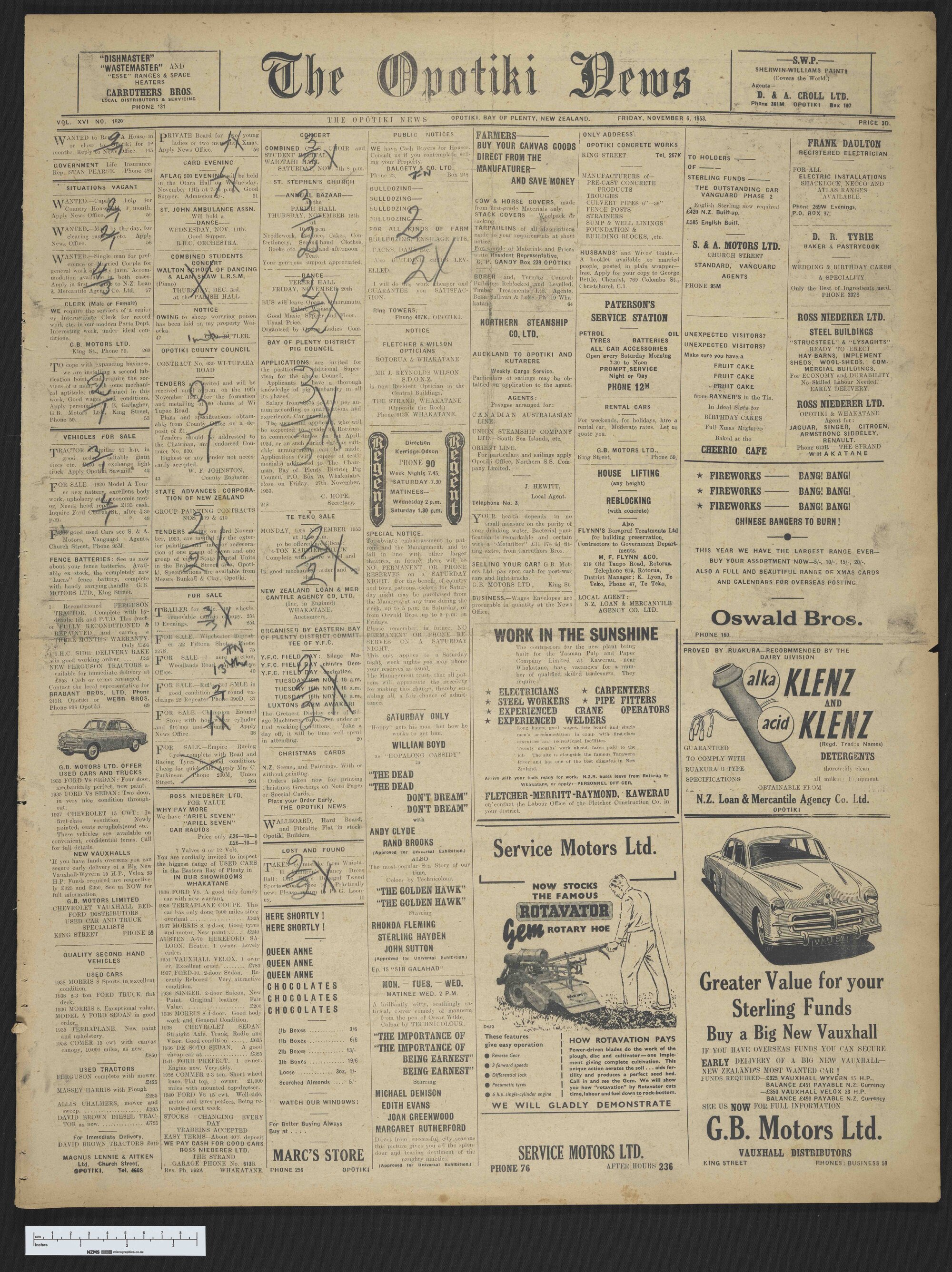 1953-11-06 Opotiki News