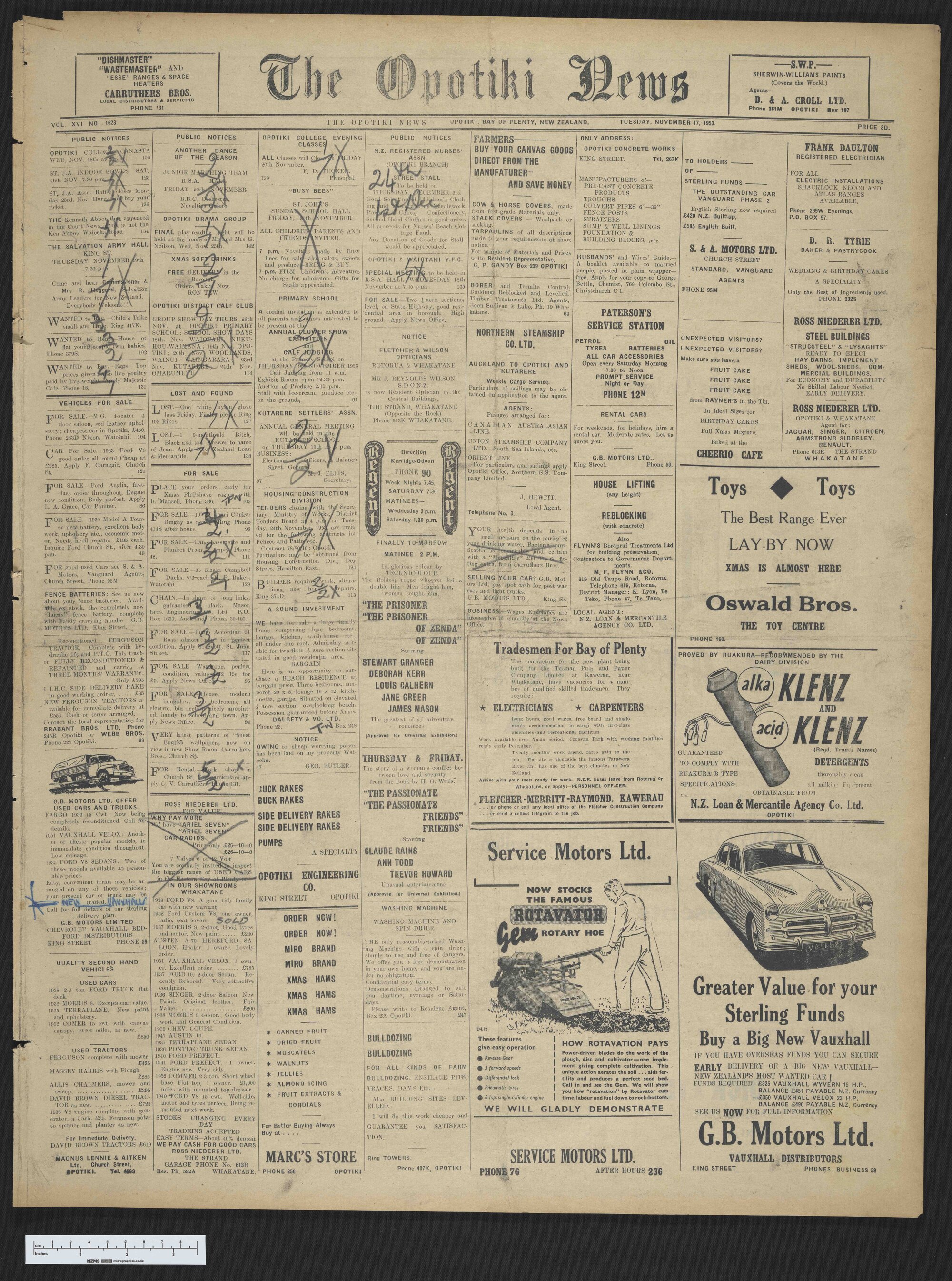 1953-11-17 Opotiki News