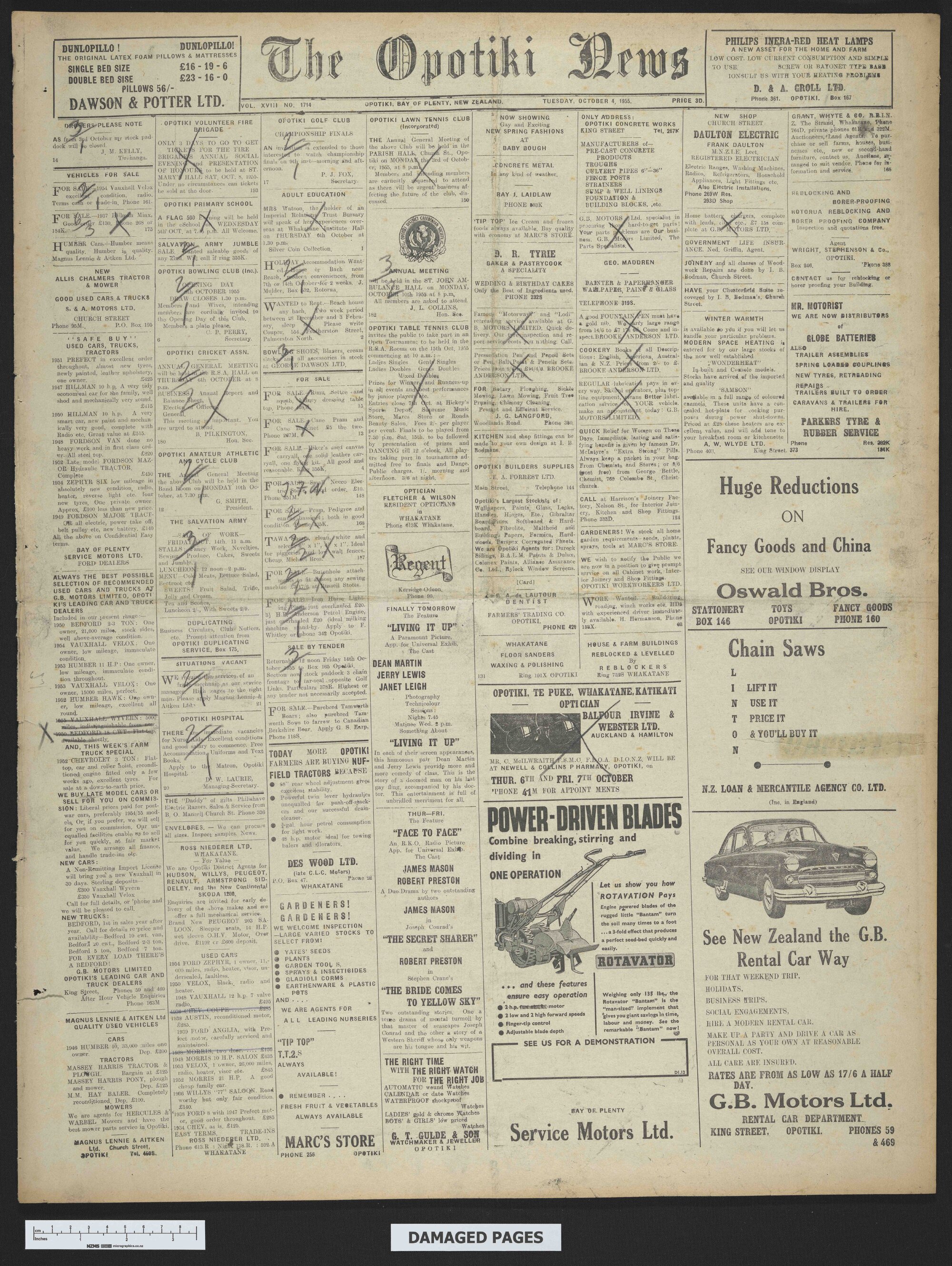 1955-10-04 Opotiki News