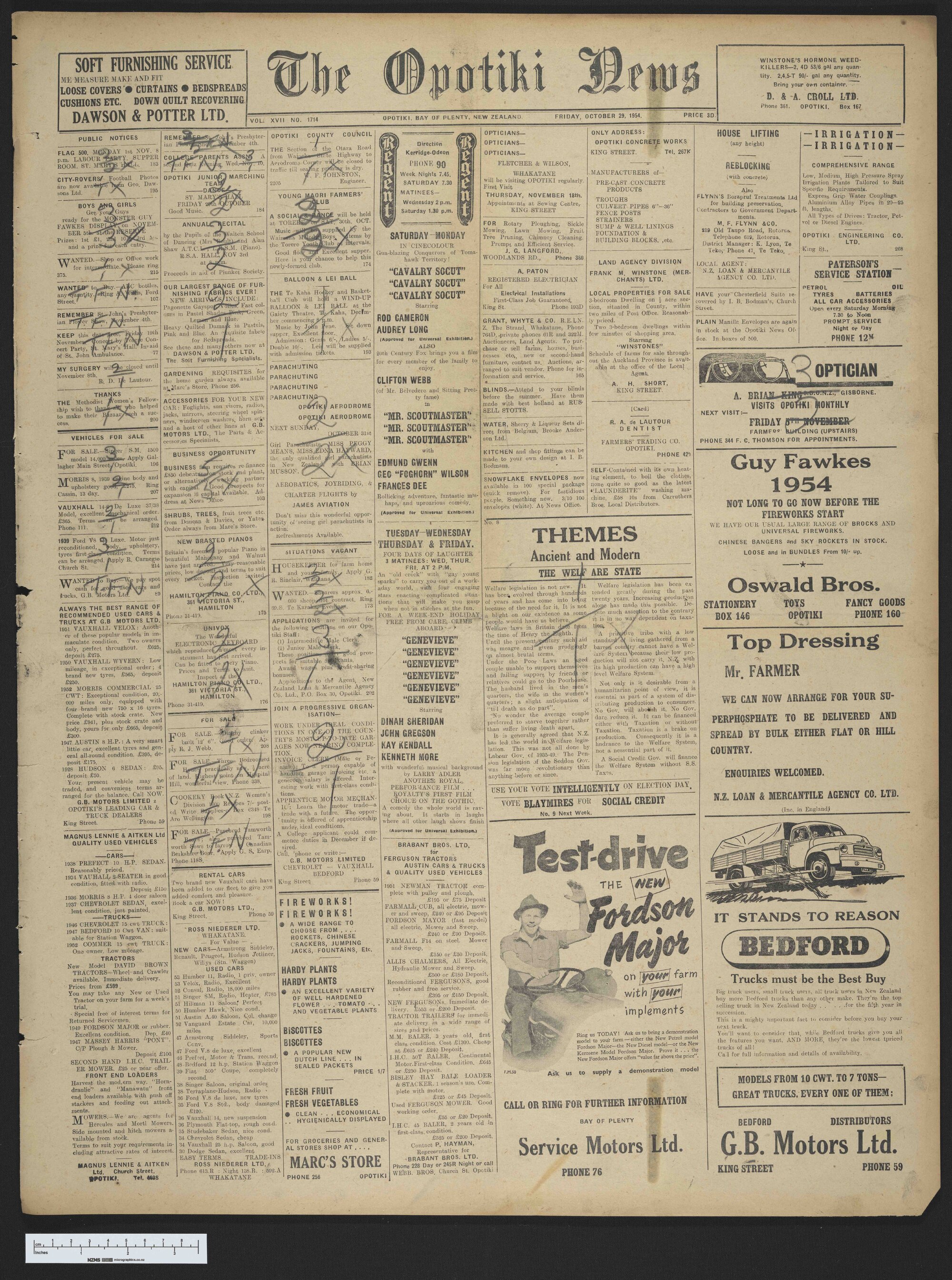 1954-10-29 Opotiki News