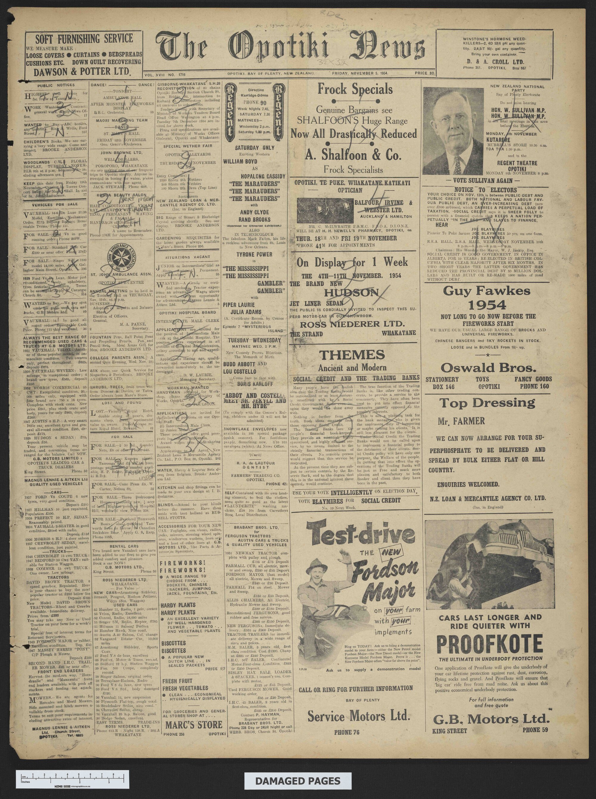 1954-11-05 Opotiki News