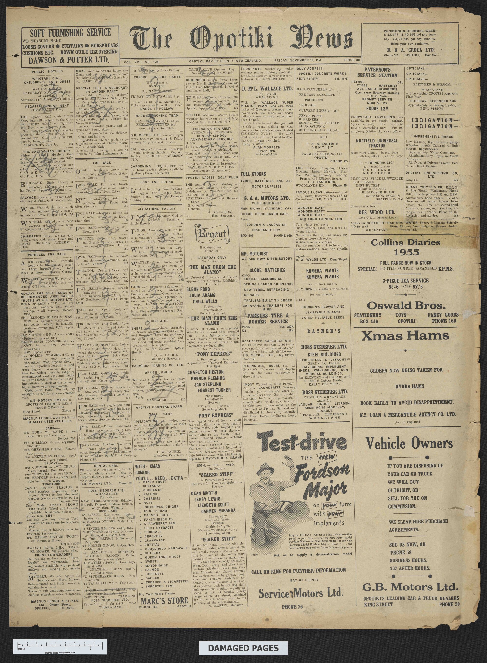 1954-11-19 Opotiki News