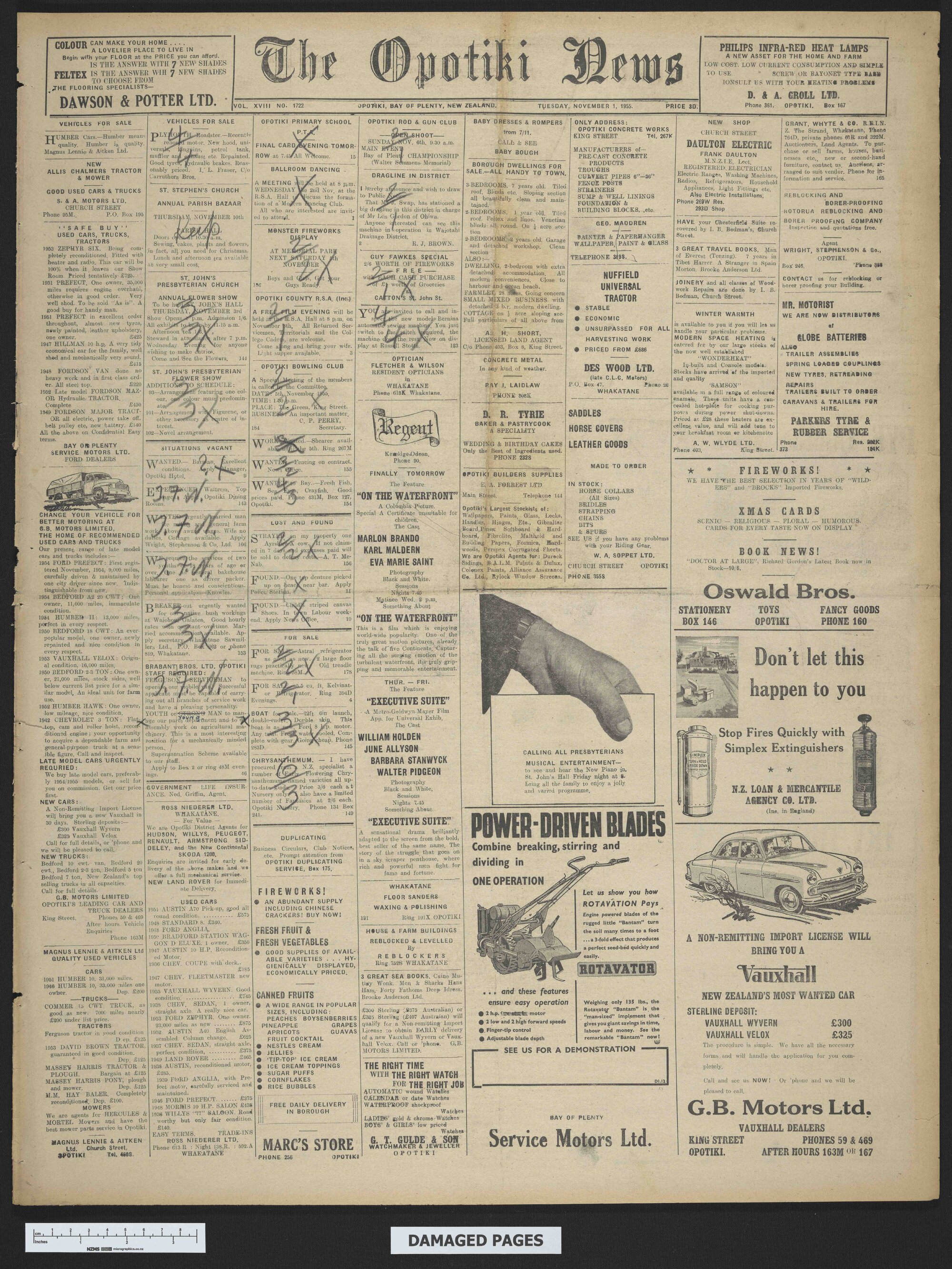 1955-11-01 Opotiki News