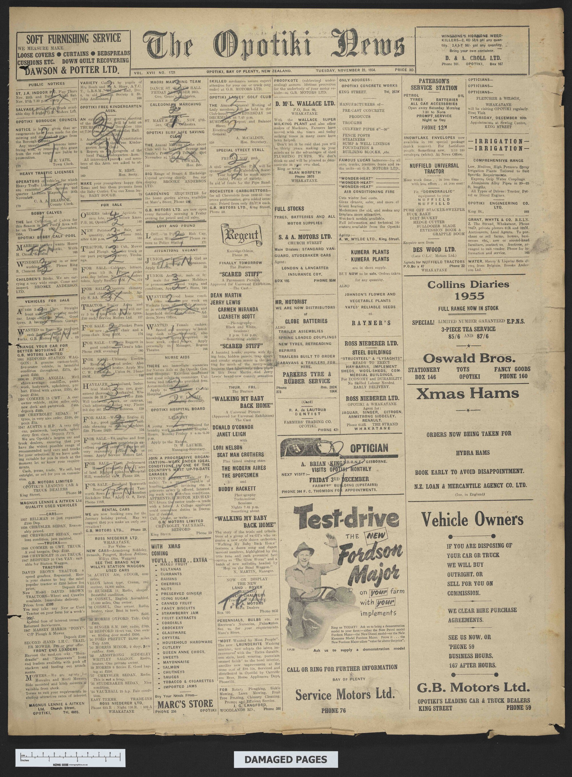 1954-11-23 Opotiki News