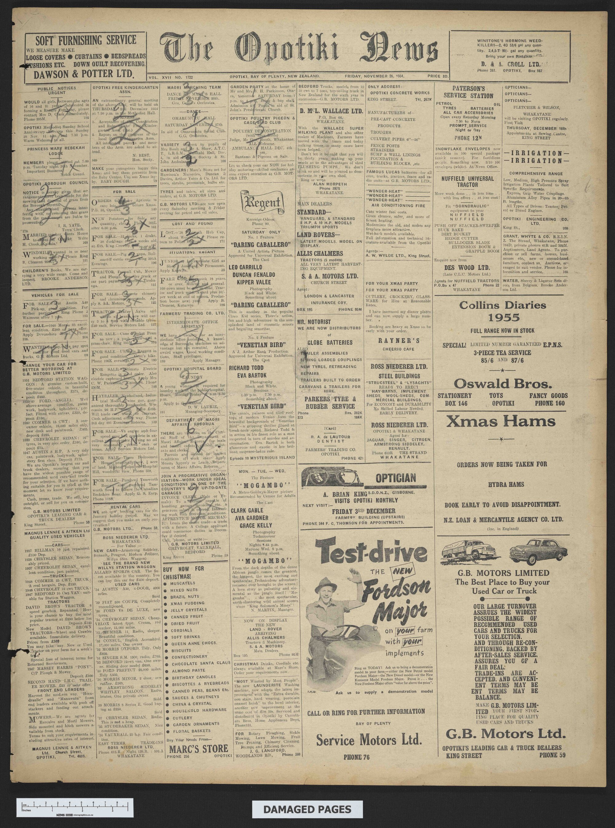 1954-11-26 Opotiki News