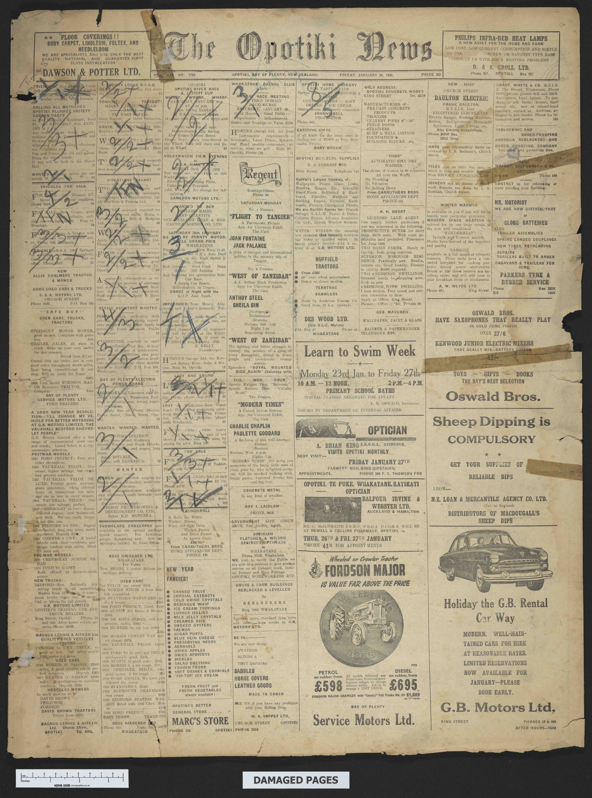 1956-01-20 Opotiki News