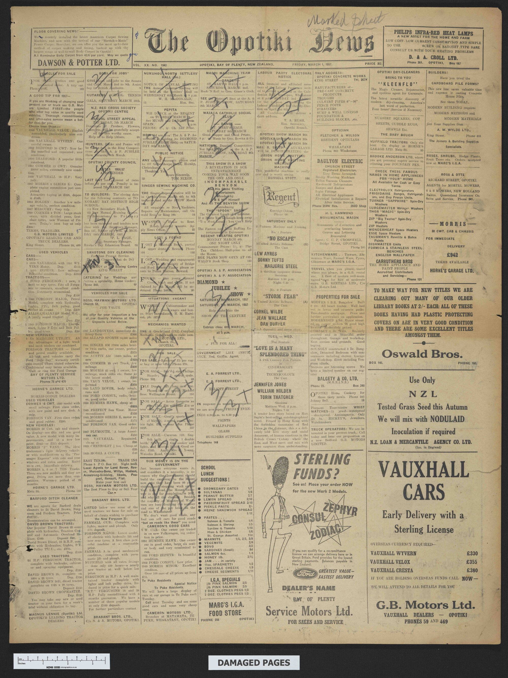 1957-03-01 Opotiki News