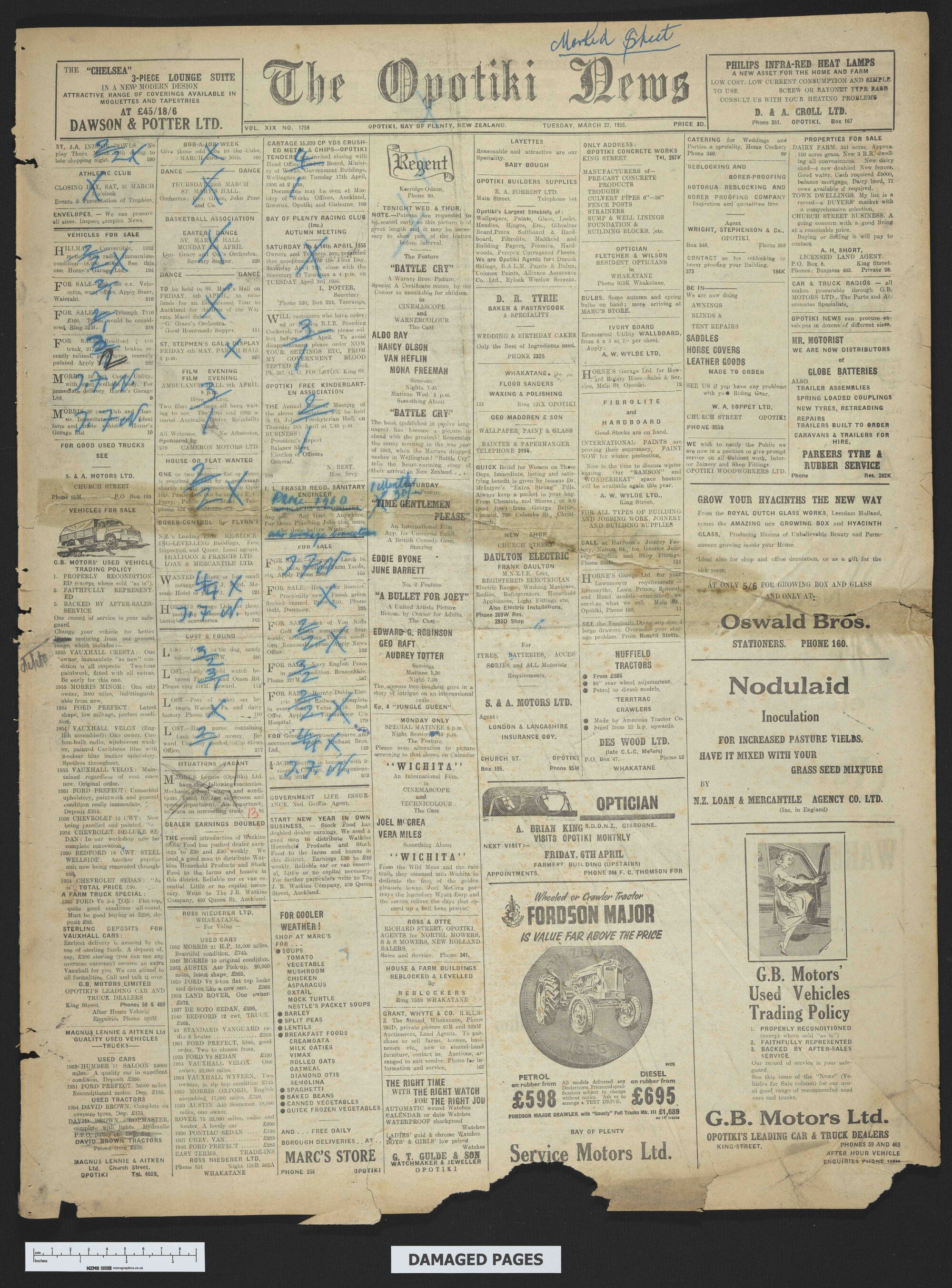 1956-03-27 Opotiki News