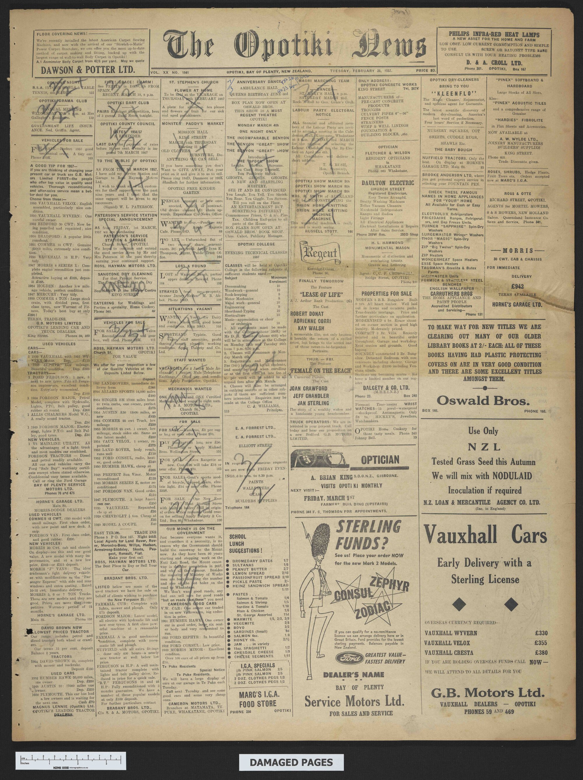 1957-02-26 Opotiki News