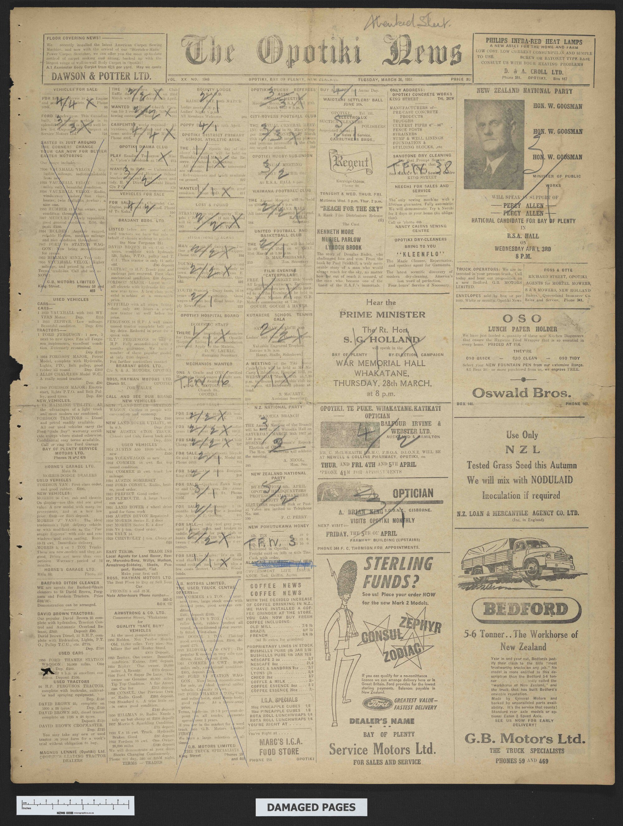 1957-03-26 Opotiki News