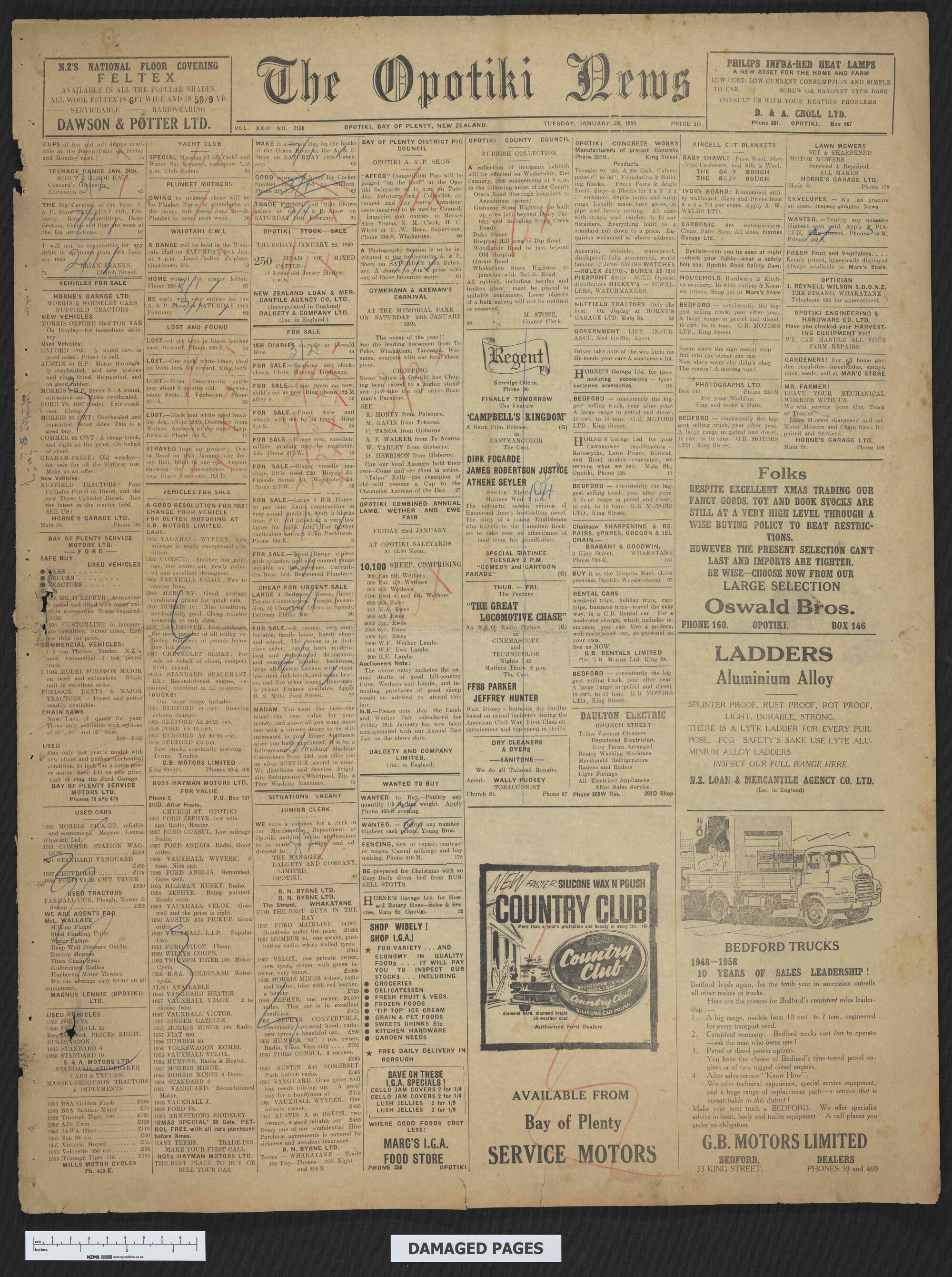 1959-01-20 Opotiki News