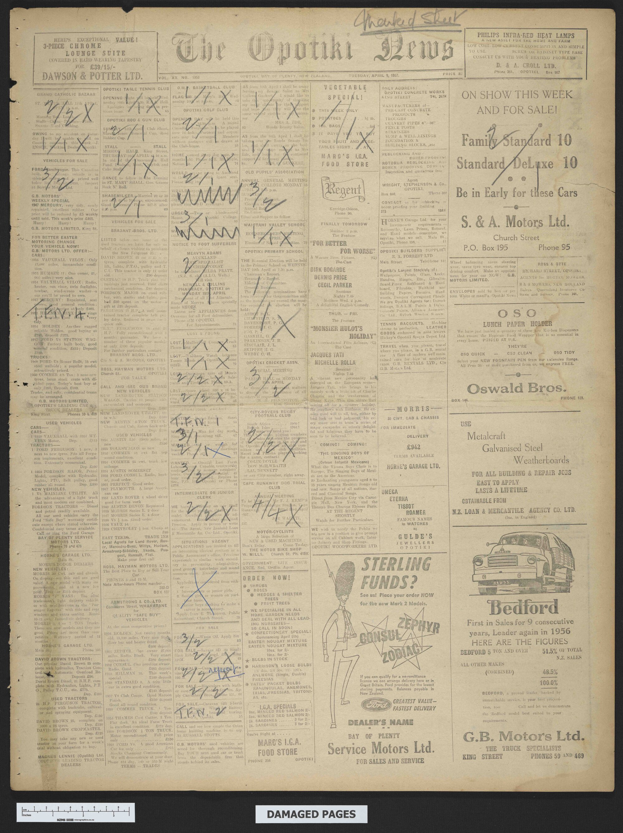 1957-04-09 Opotiki News