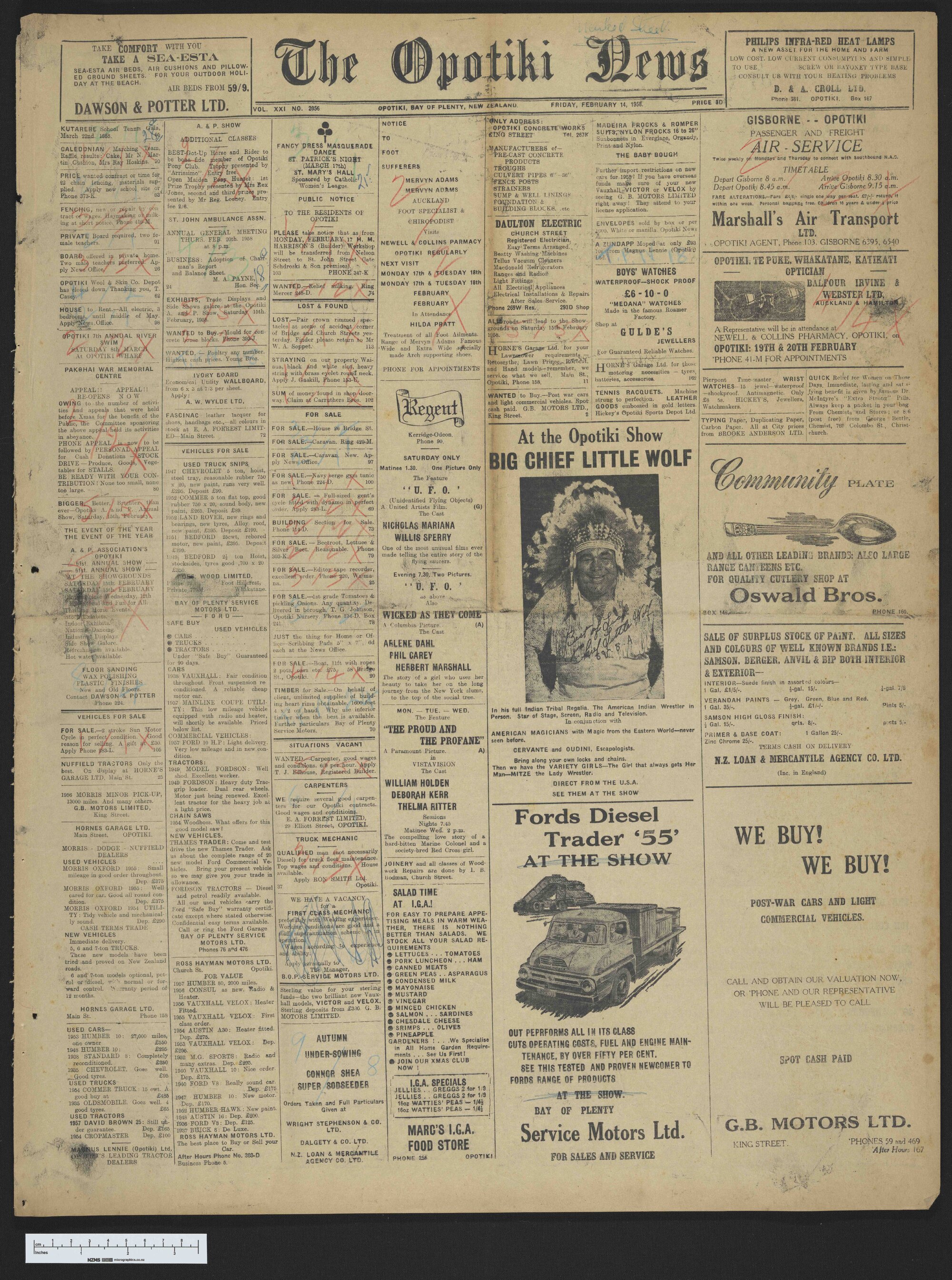 1958-02-14 Opotiki News