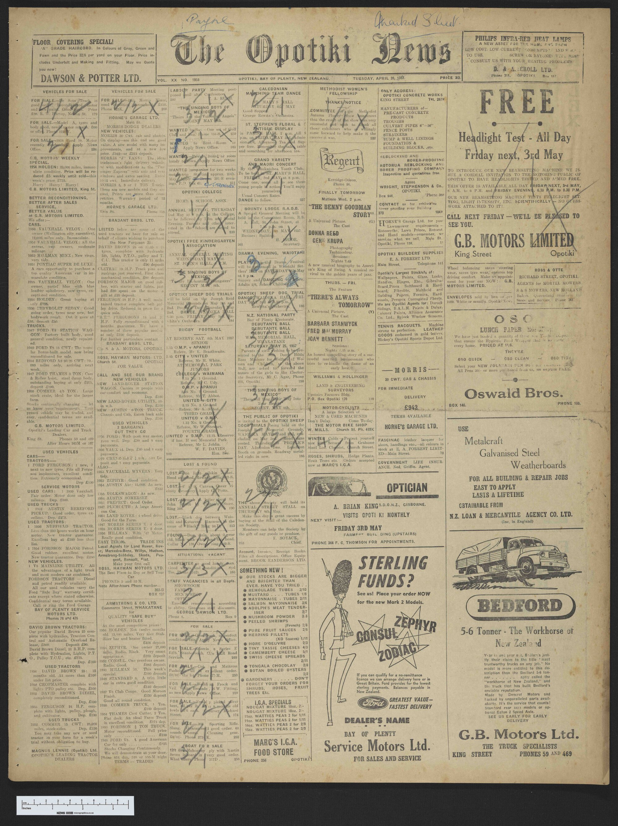 1957-04-30 Opotiki News