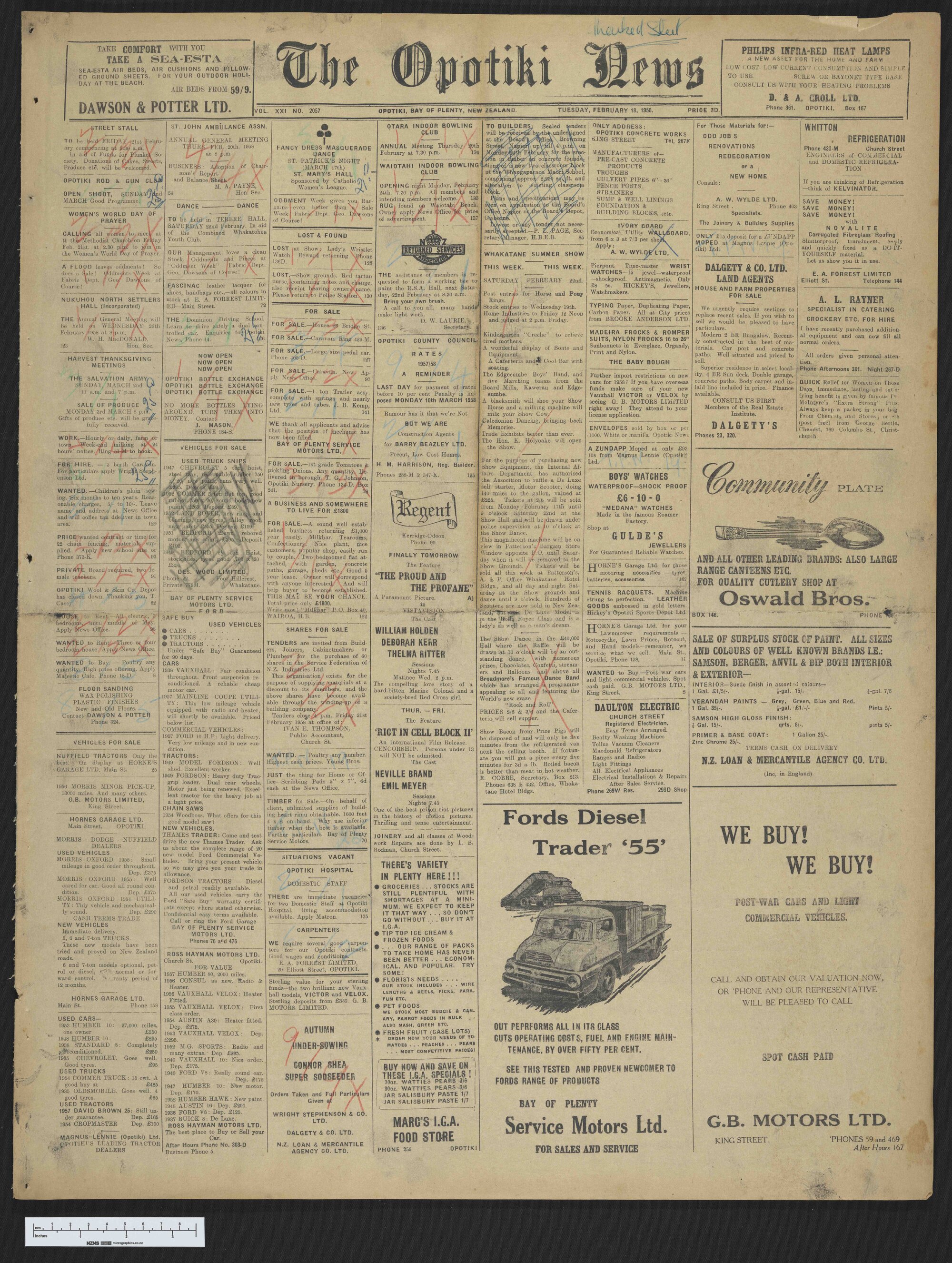 1958-02-18 Opotiki News