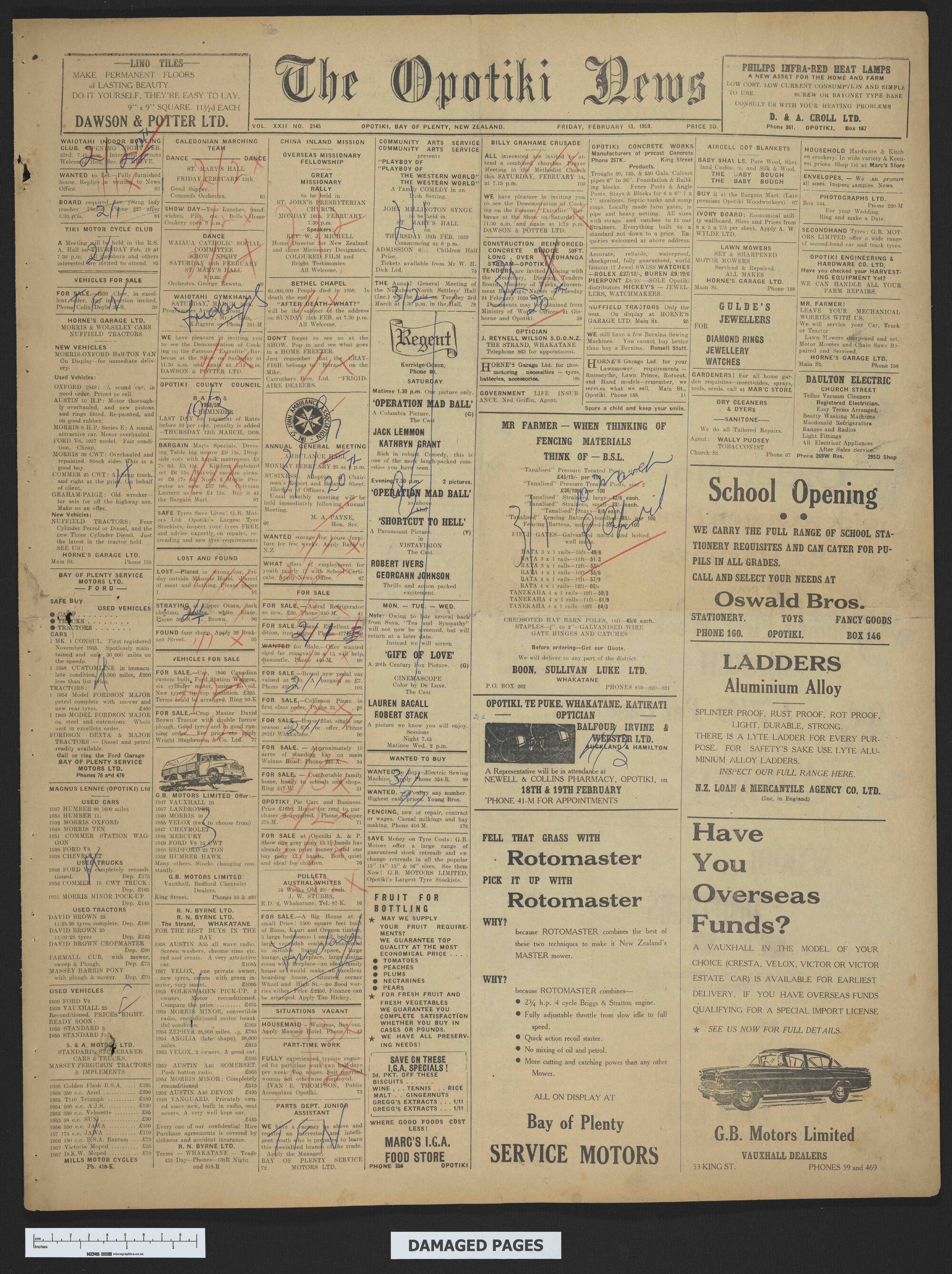 1959-02-13 Opotiki News