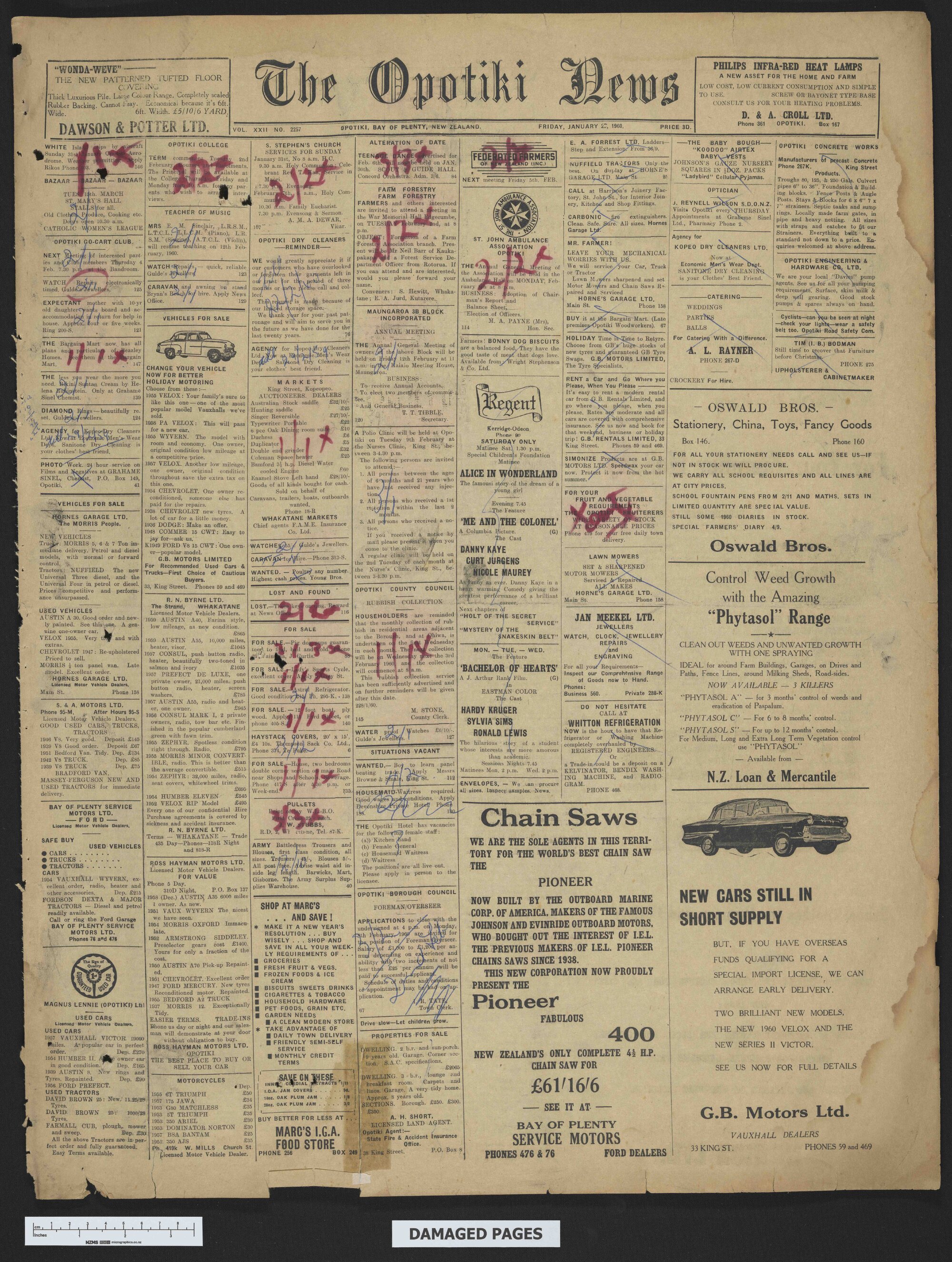 1960-01-29 Opotiki News