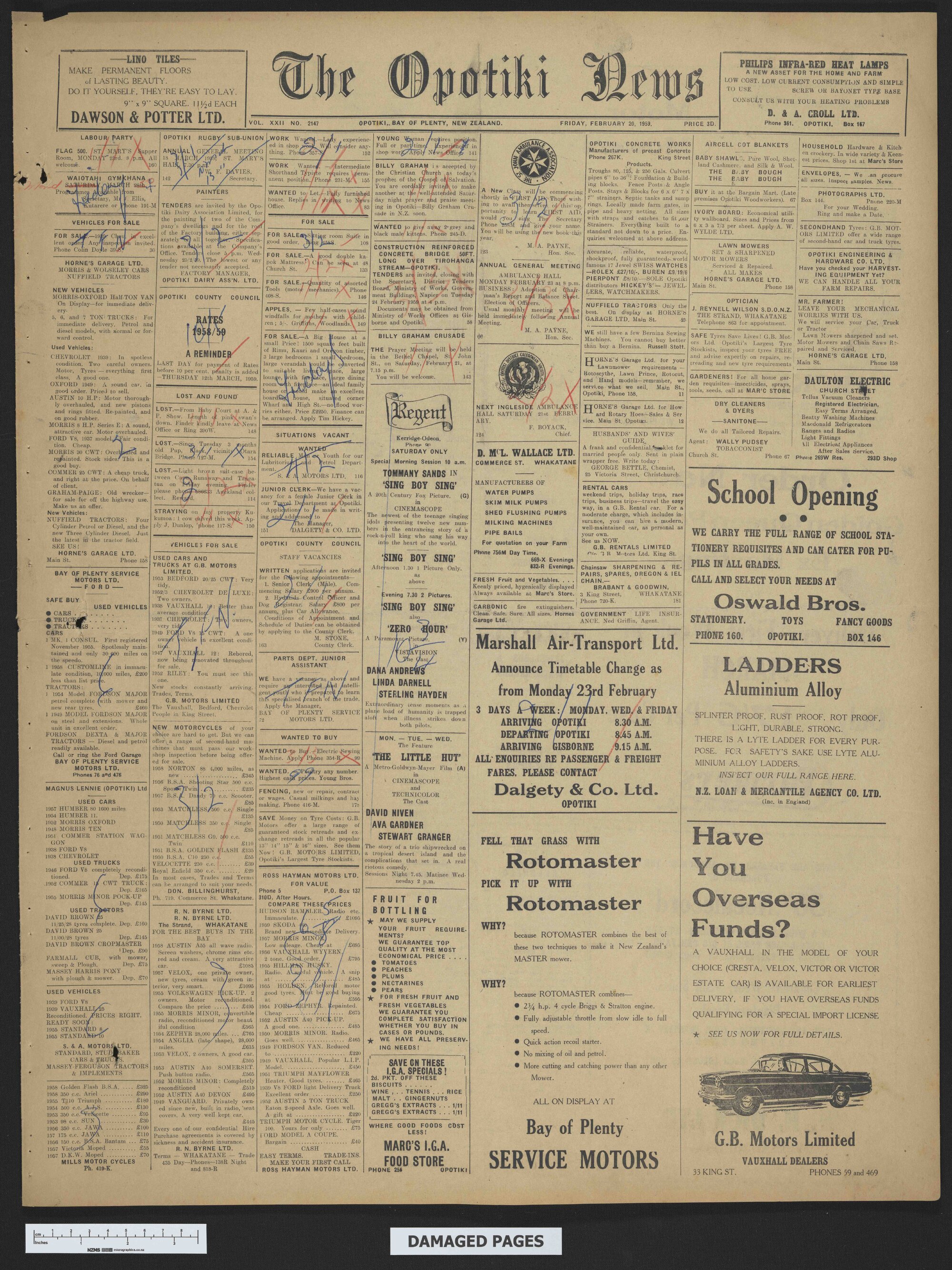 1959-02-20 Opotiki News