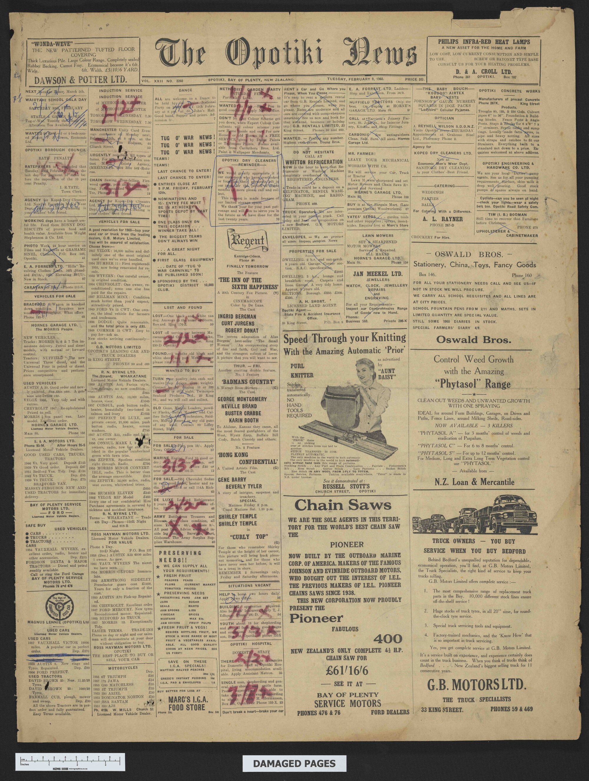 1960-02-09 Opotiki News