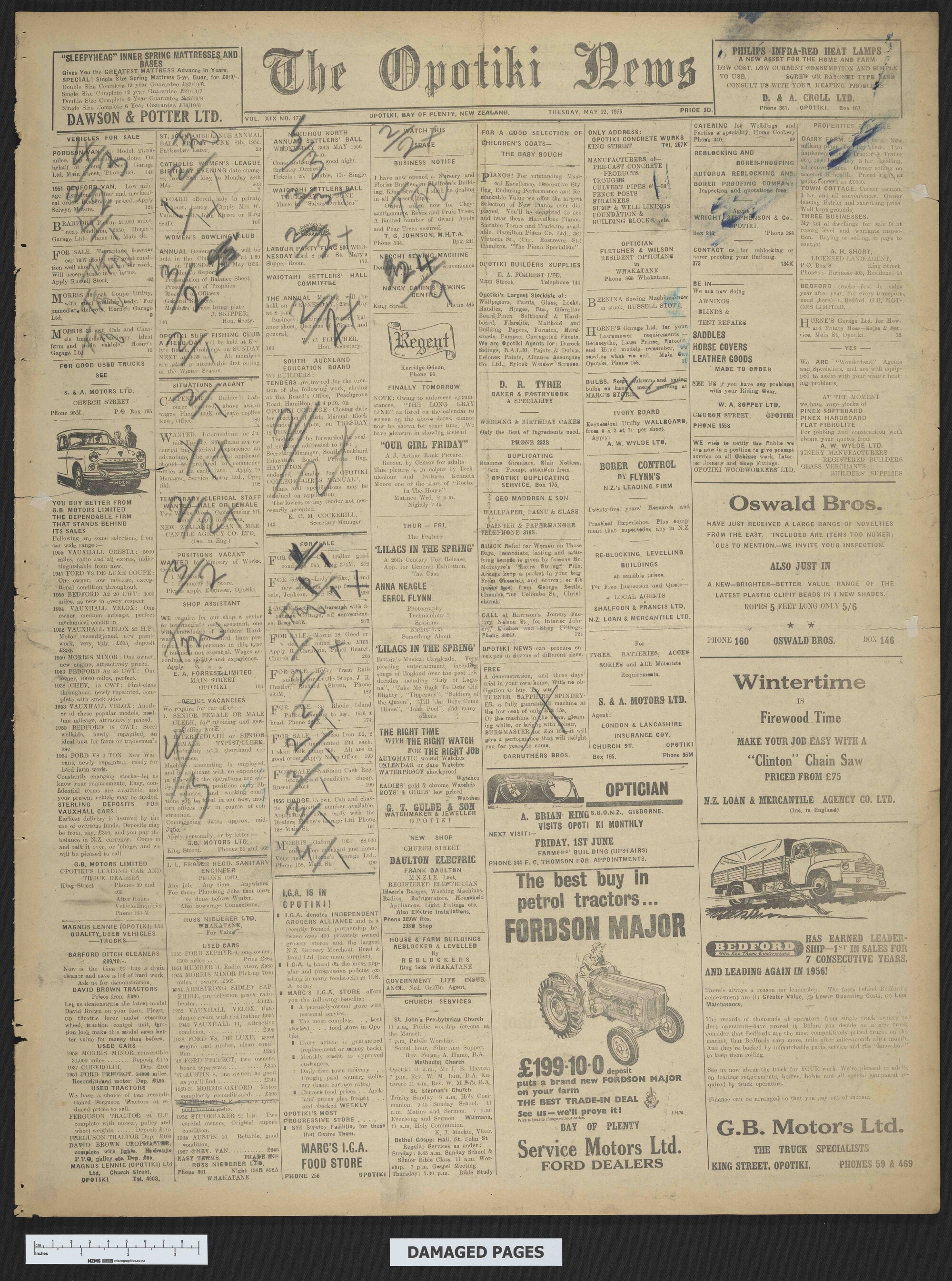 1956-05-22 Opotiki News